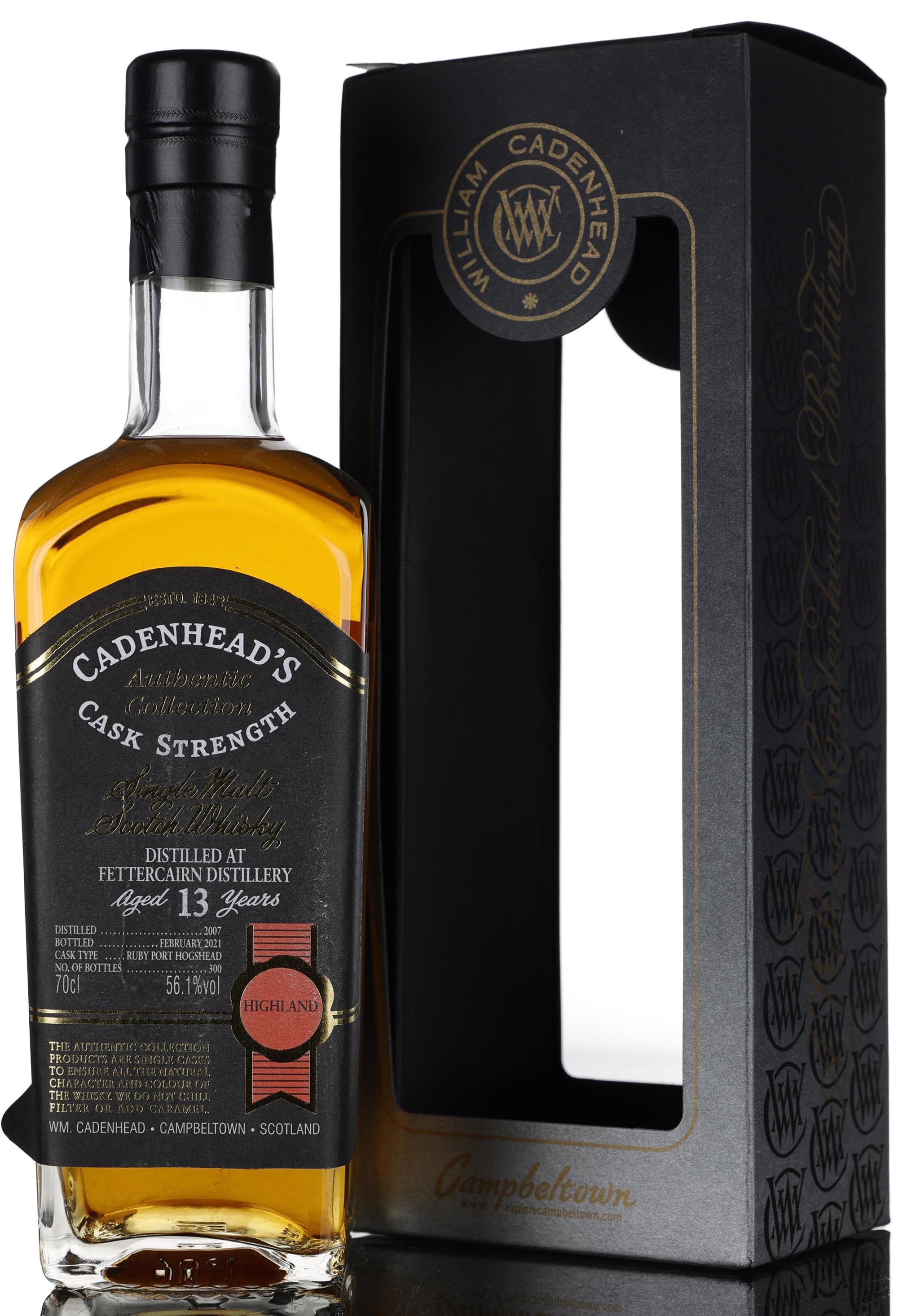 Fettercairn 2007-2021 - 13 Year Old - Cadenheads Authentic Collection - Single Cask