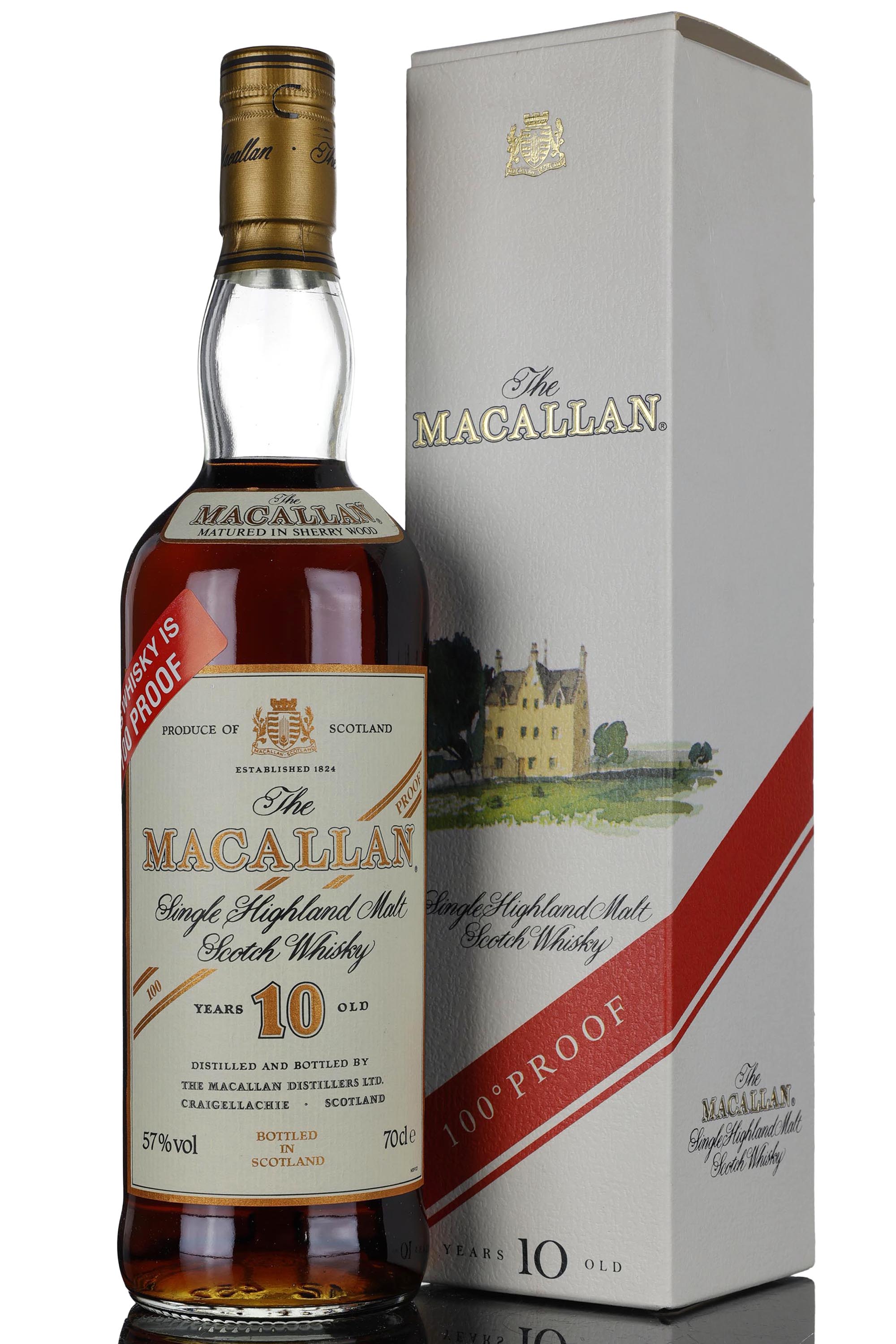 Macallan 10 Year Old - Sherry Cask - 1990s - 100 Proof