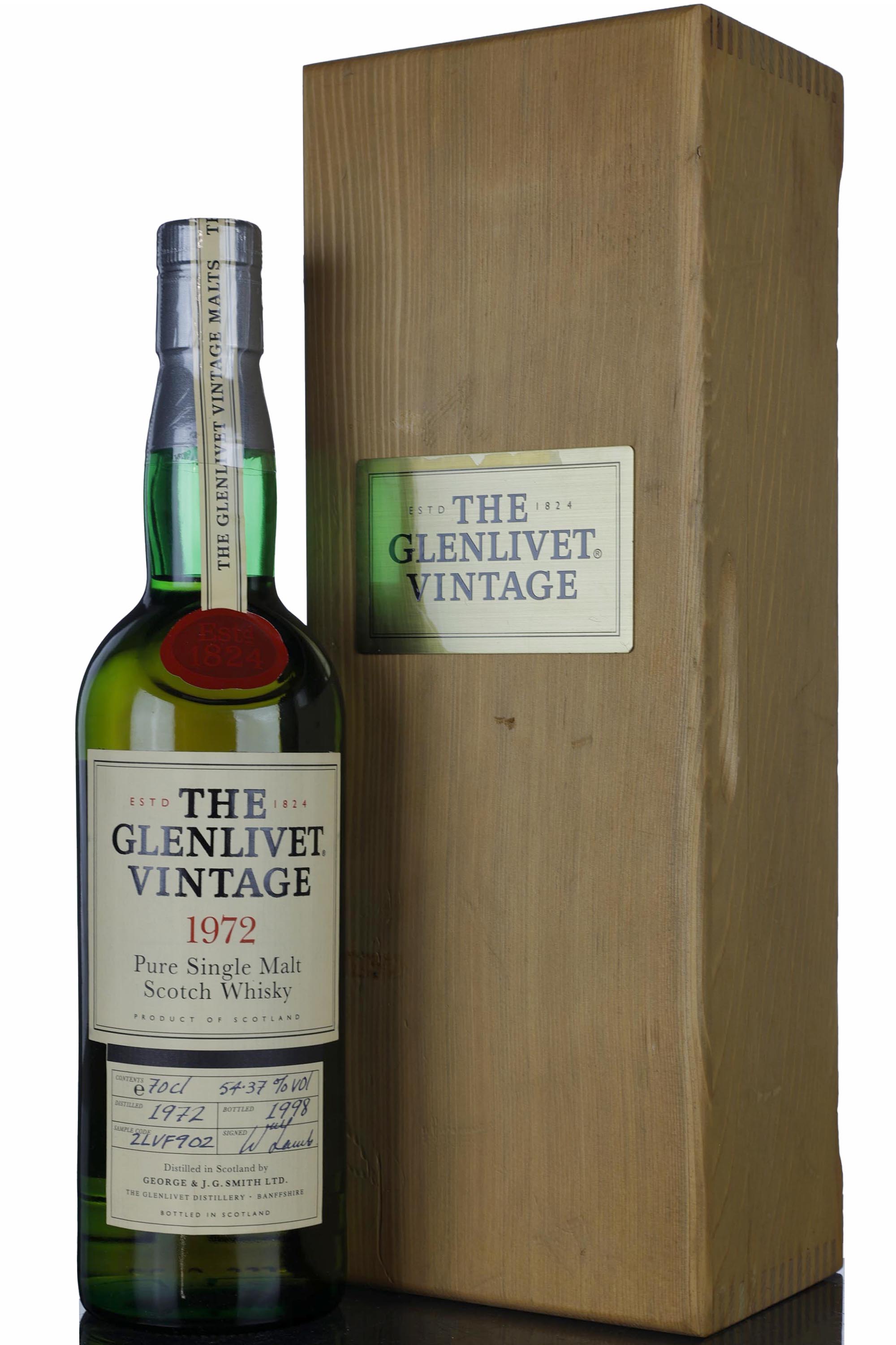 Glenlivet 1972-1998 - Sample Code 2LVF902