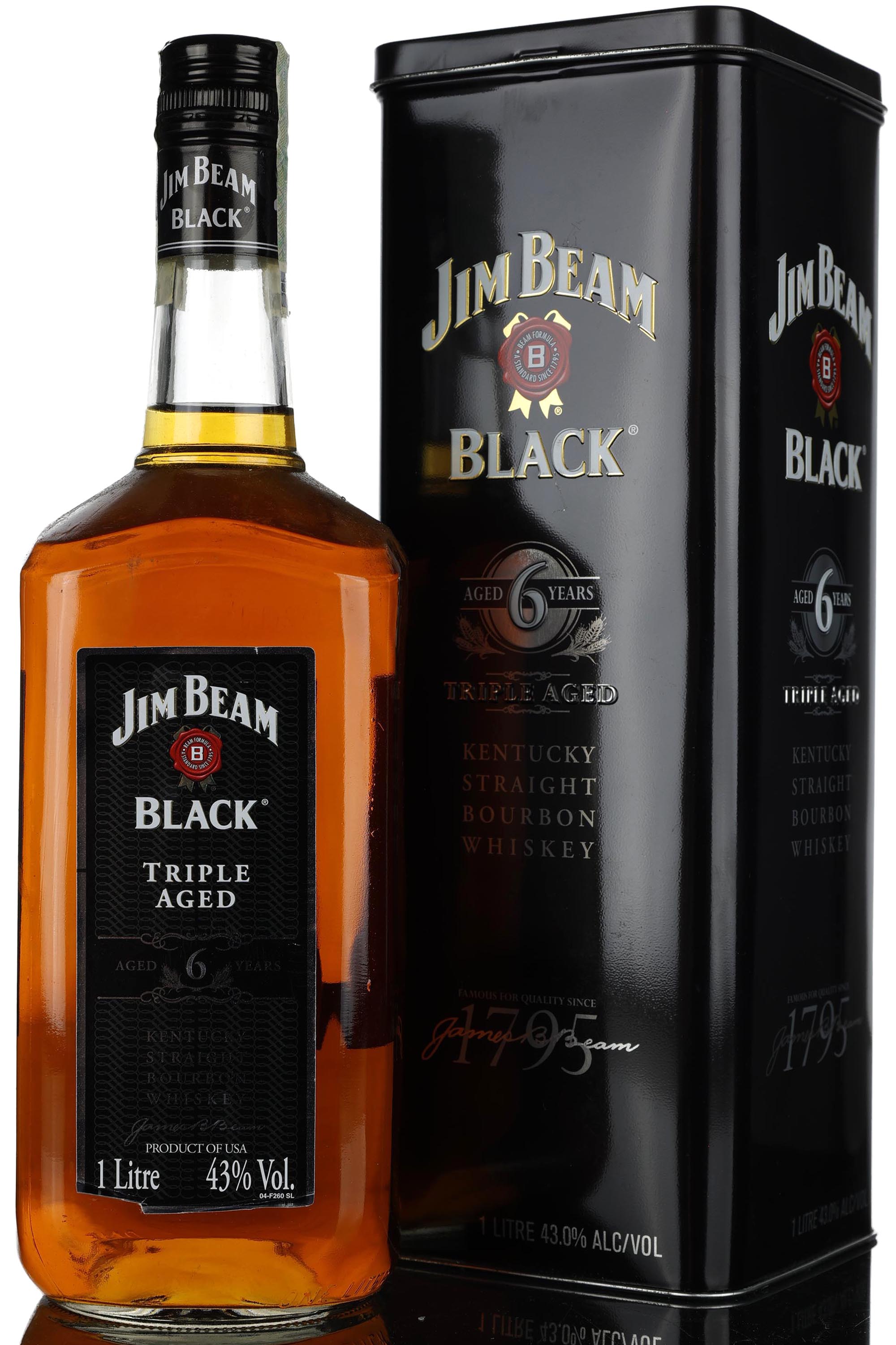 Jim Beam Black 6 Year Old - 1 Litre