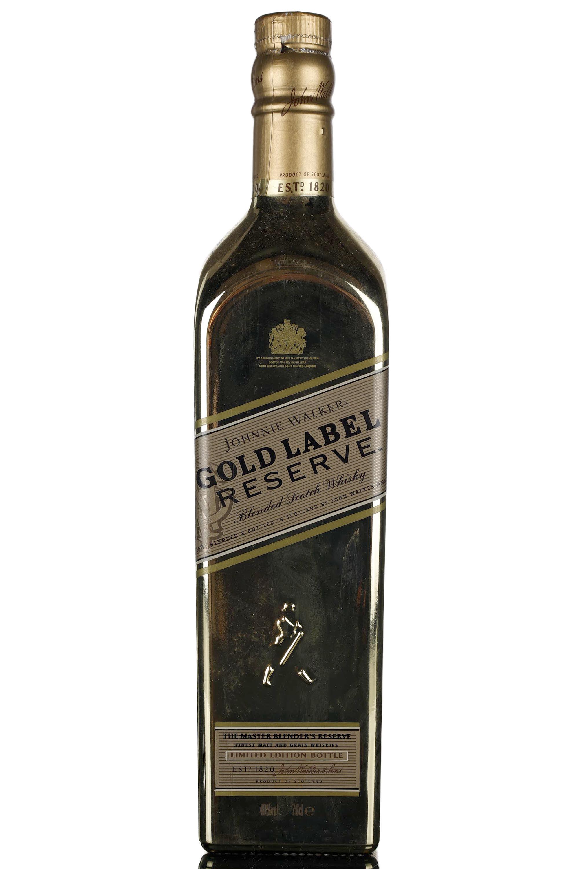 Johnnie Walker Gold Label Reserve - The Master Blenders Reserve - Limited Edition Gold Bot