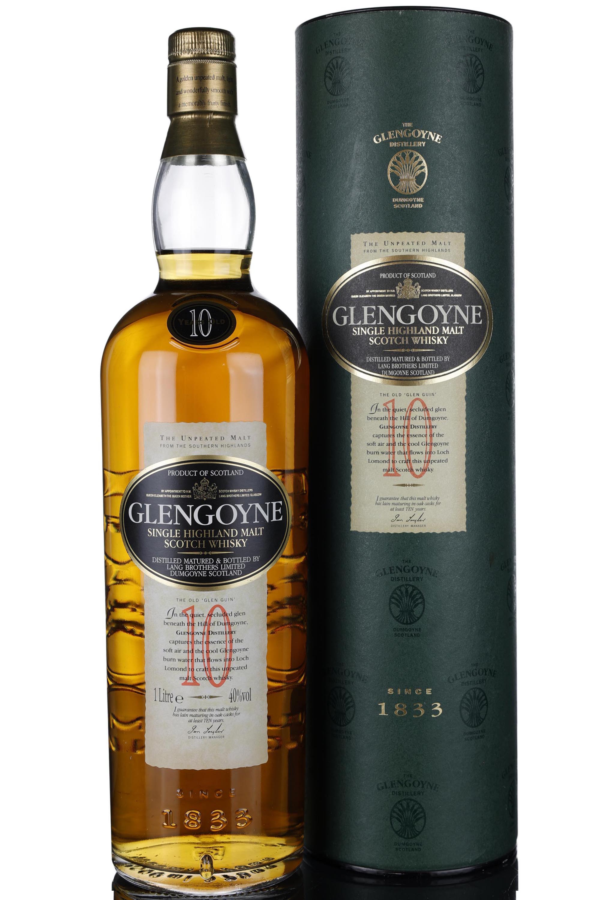 Glengoyne 10 Year Old - Circa 2000 - 1 Litre