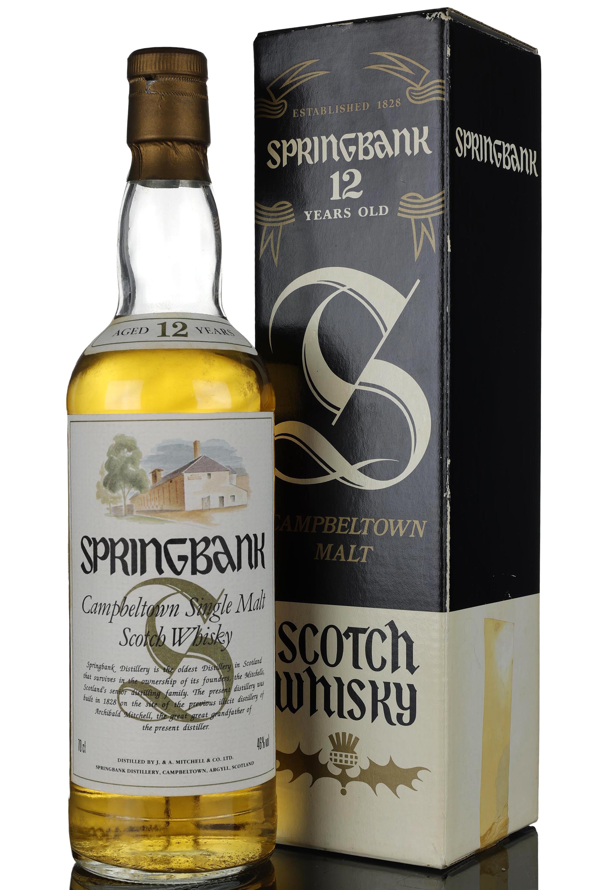 Springbank 12 Year Old - White Label - 1990s