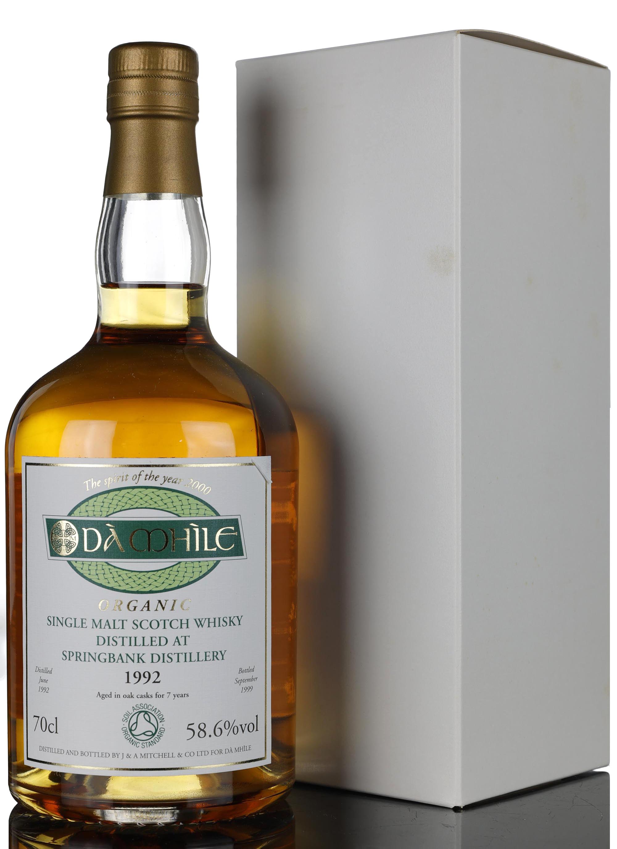 Springbank 1992-1999 - 7 Year Old - Da Mhile Exclusive - First Organic Whisky - Cask Stren