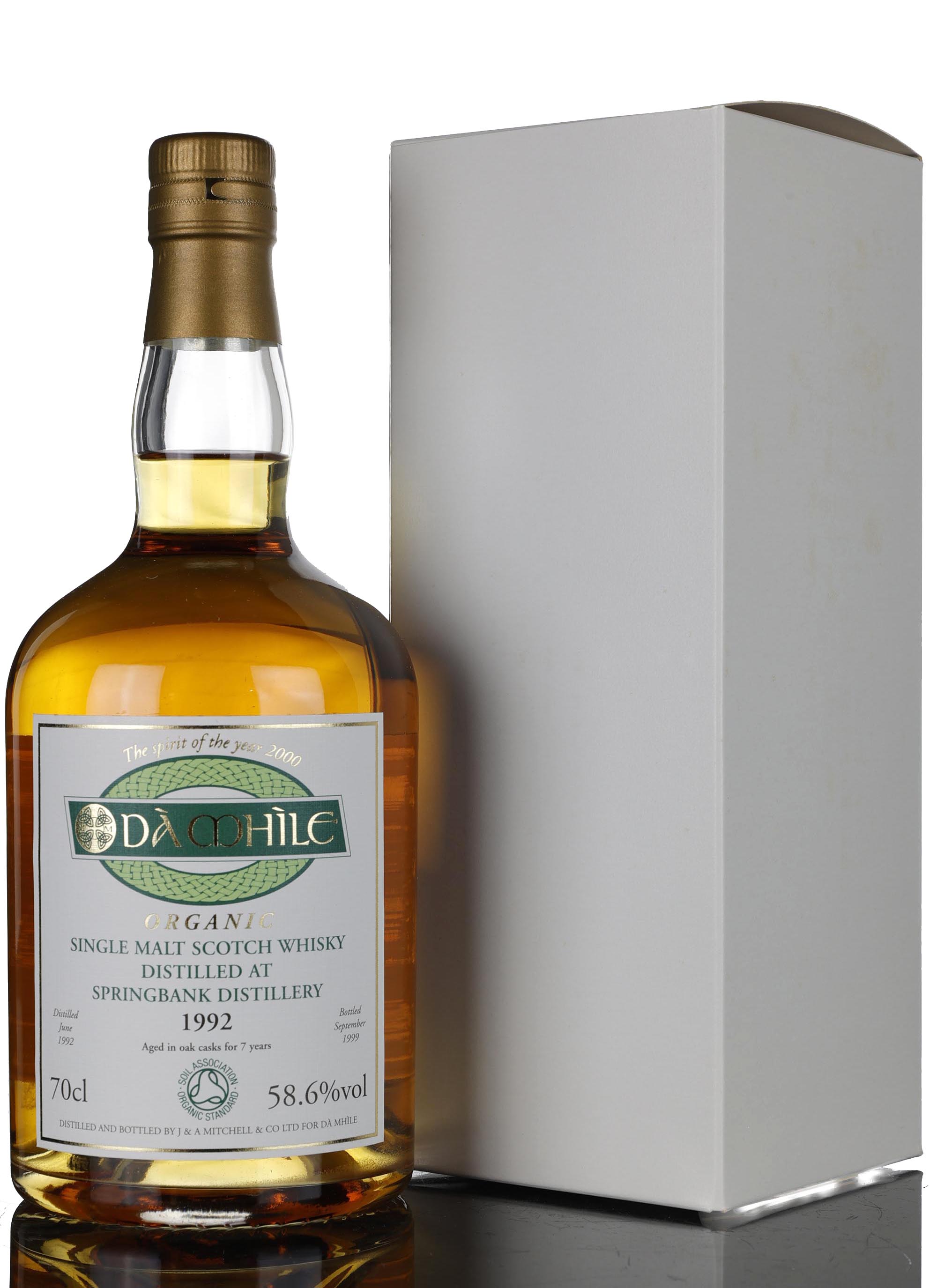 Springbank 1992-1999 - 7 Year Old - Da Mhile Exclusive - First Organic Whisky - Cask Stren