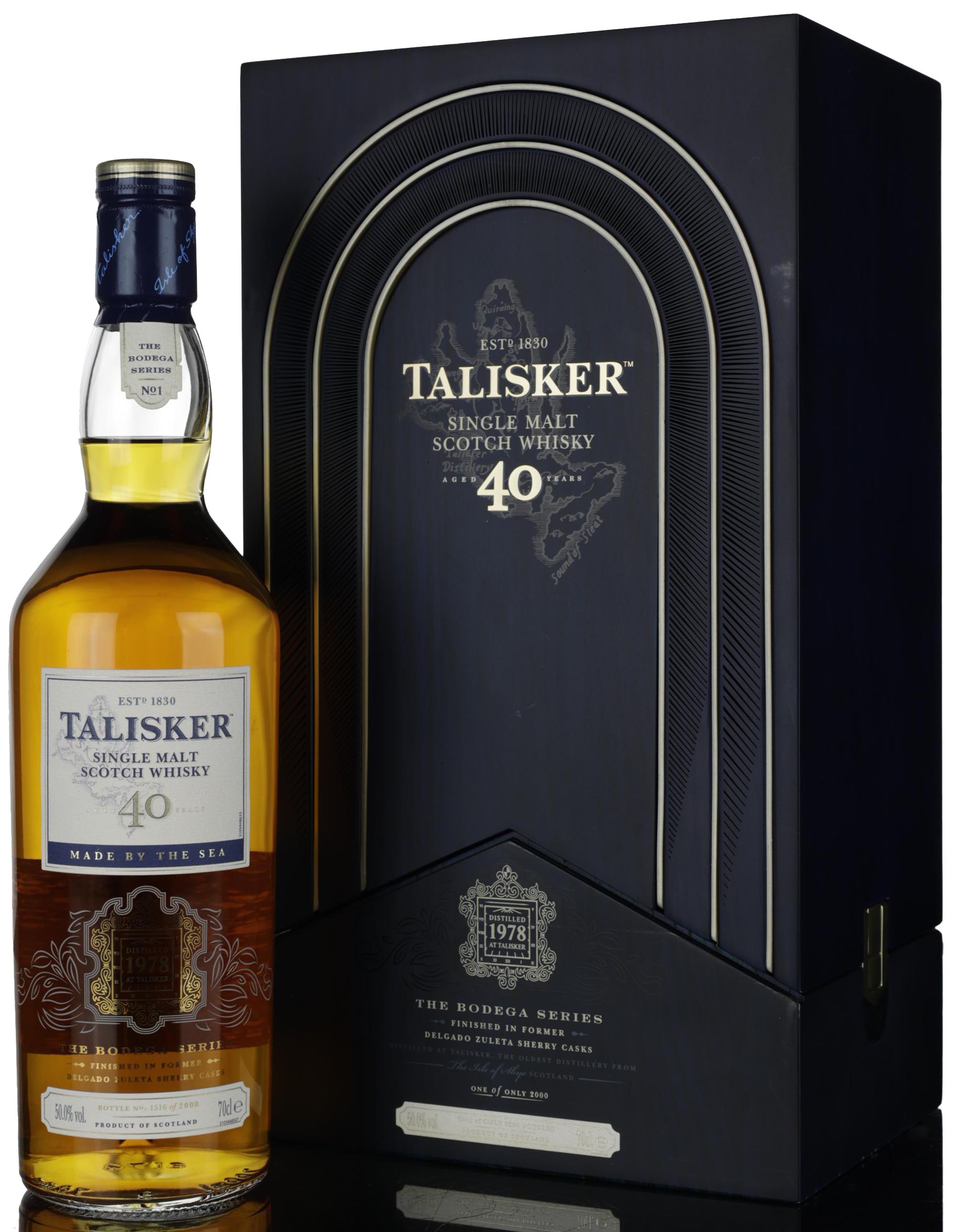 Talisker 1978-2018 - 40 Year Old - The Bodega Series No.1