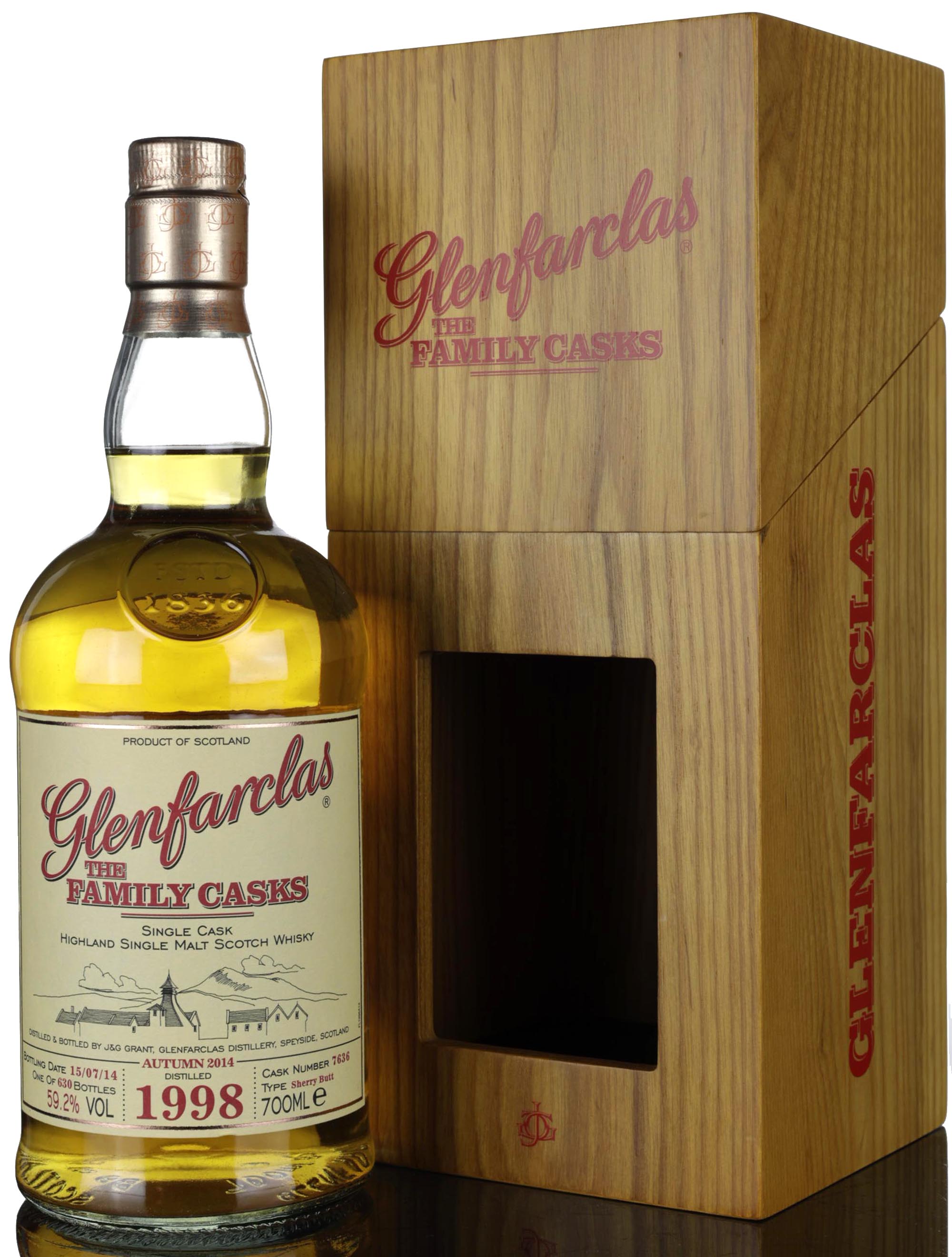 Glenfarclas 1998-2014 - The Family Casks - Single Cask 7636