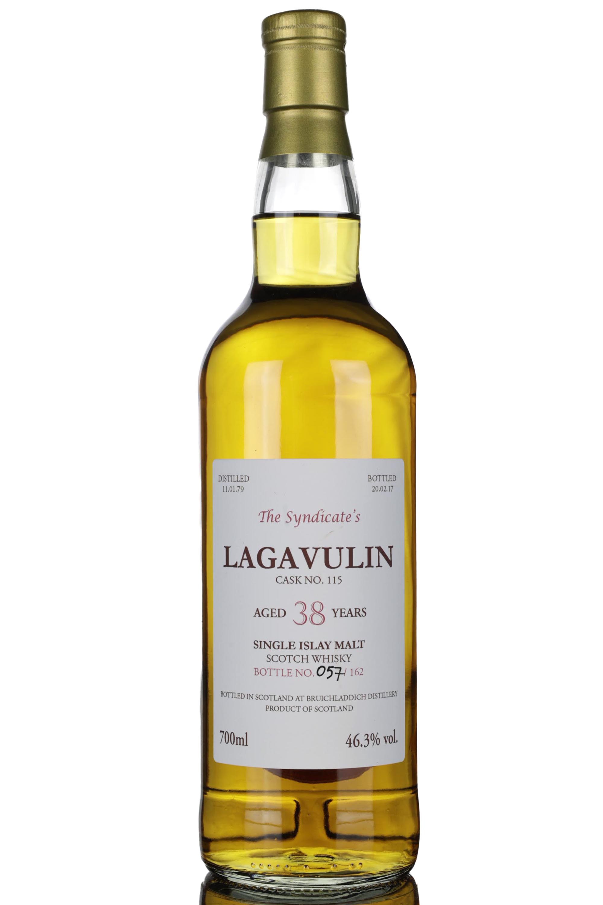 Lagavulin 1979-2017 - 38 Year Old - The Syndicates - Single Cask 115