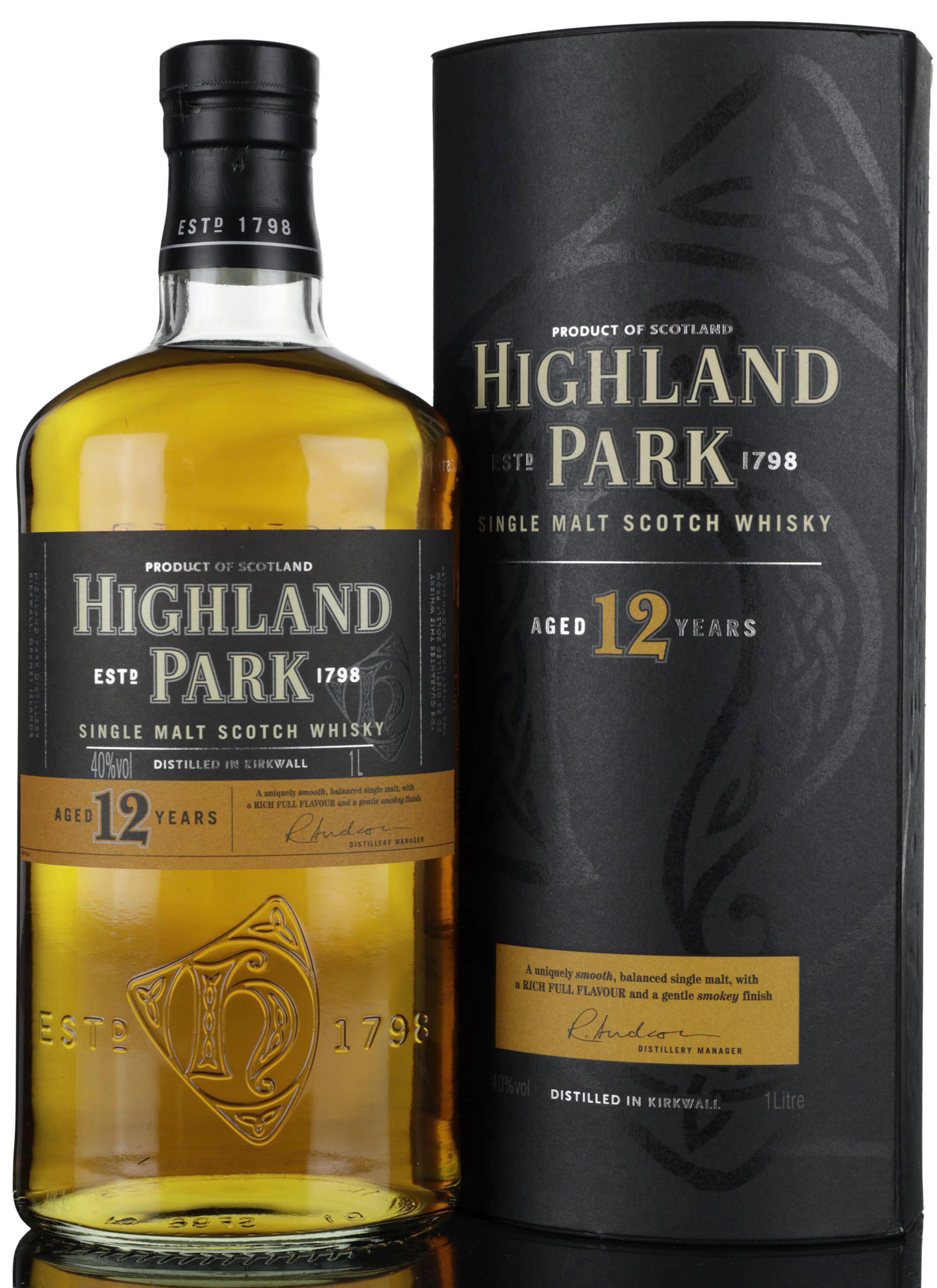 Highland Park 12 Year Old - Post-2006 - 1 Litre