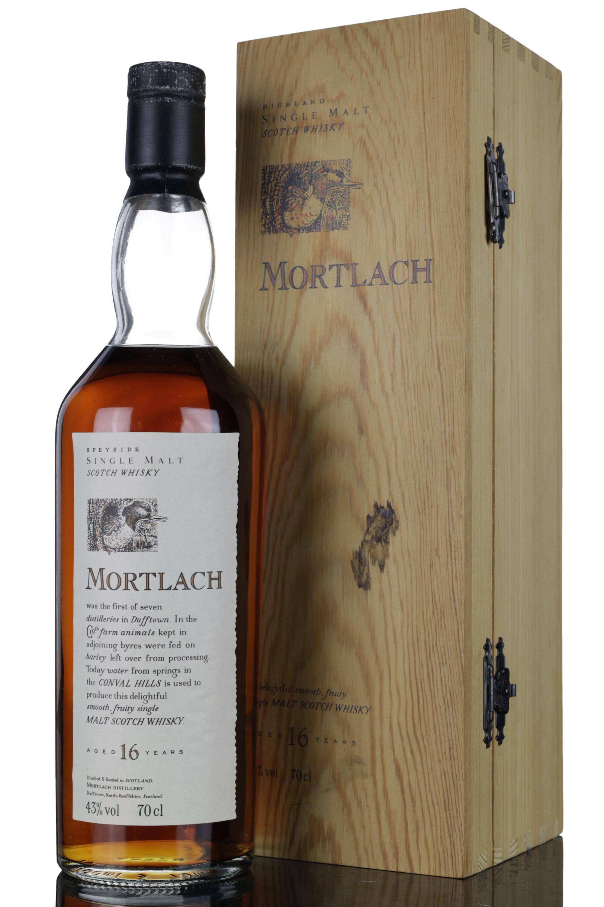 Mortlach 16 Year Old - Flora & Fauna Series - Wooden Box