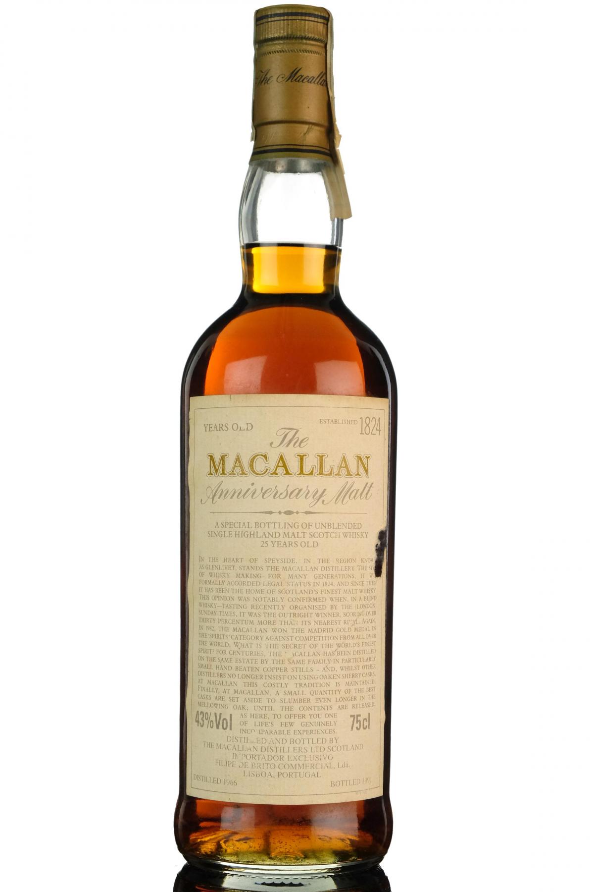 Macallan 1966-1991 - 25 Year Old Anniversary Malt