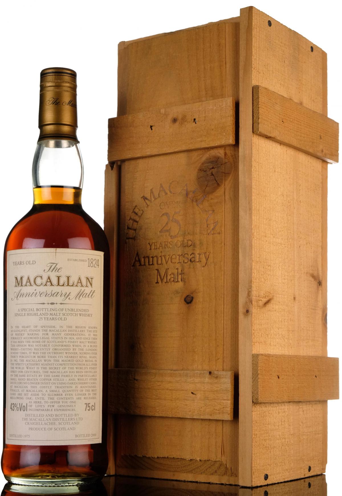 Macallan 1975-2000 - 25 Year Old Anniversary Malt