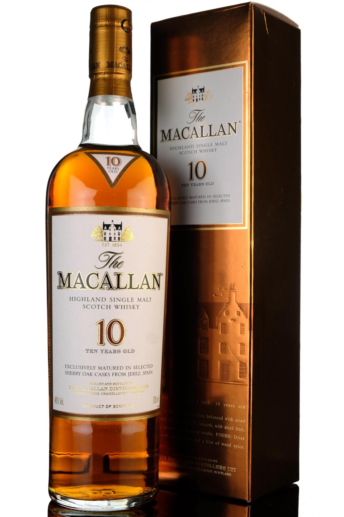 Macallan 10 Year Old - Sherry Casks - Mid 2000s