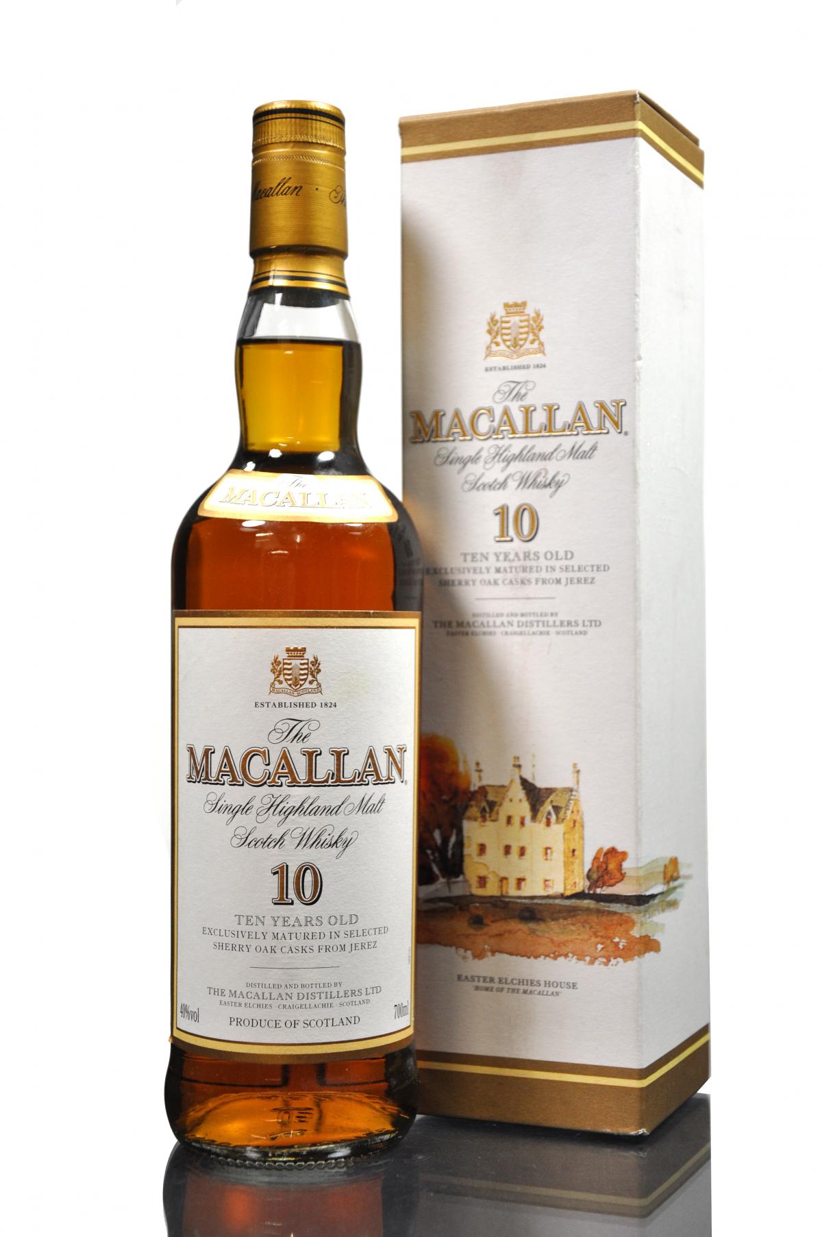 Macallan 10 Year Old - Sherry Casks - Early 2000s