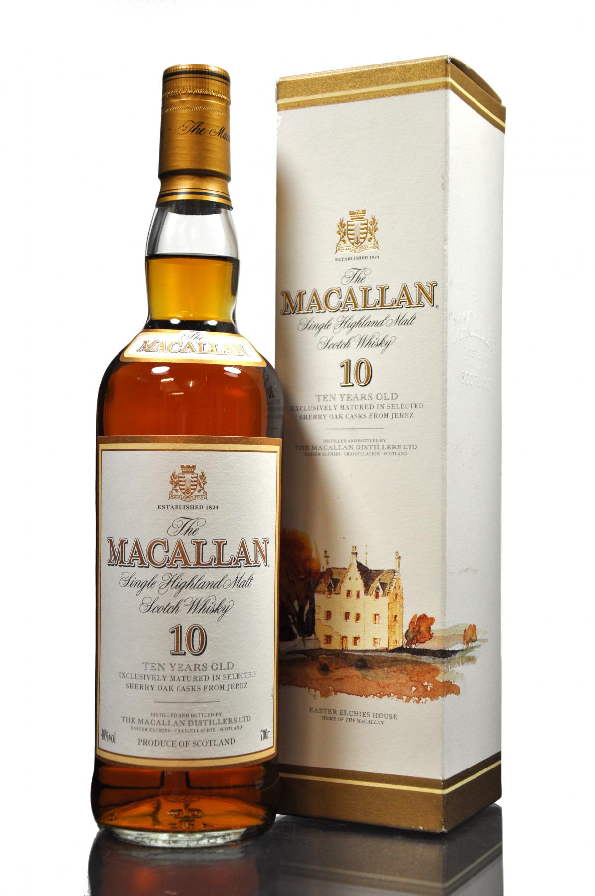 Macallan 10 Year Old - Sherry Casks - Early 2000s