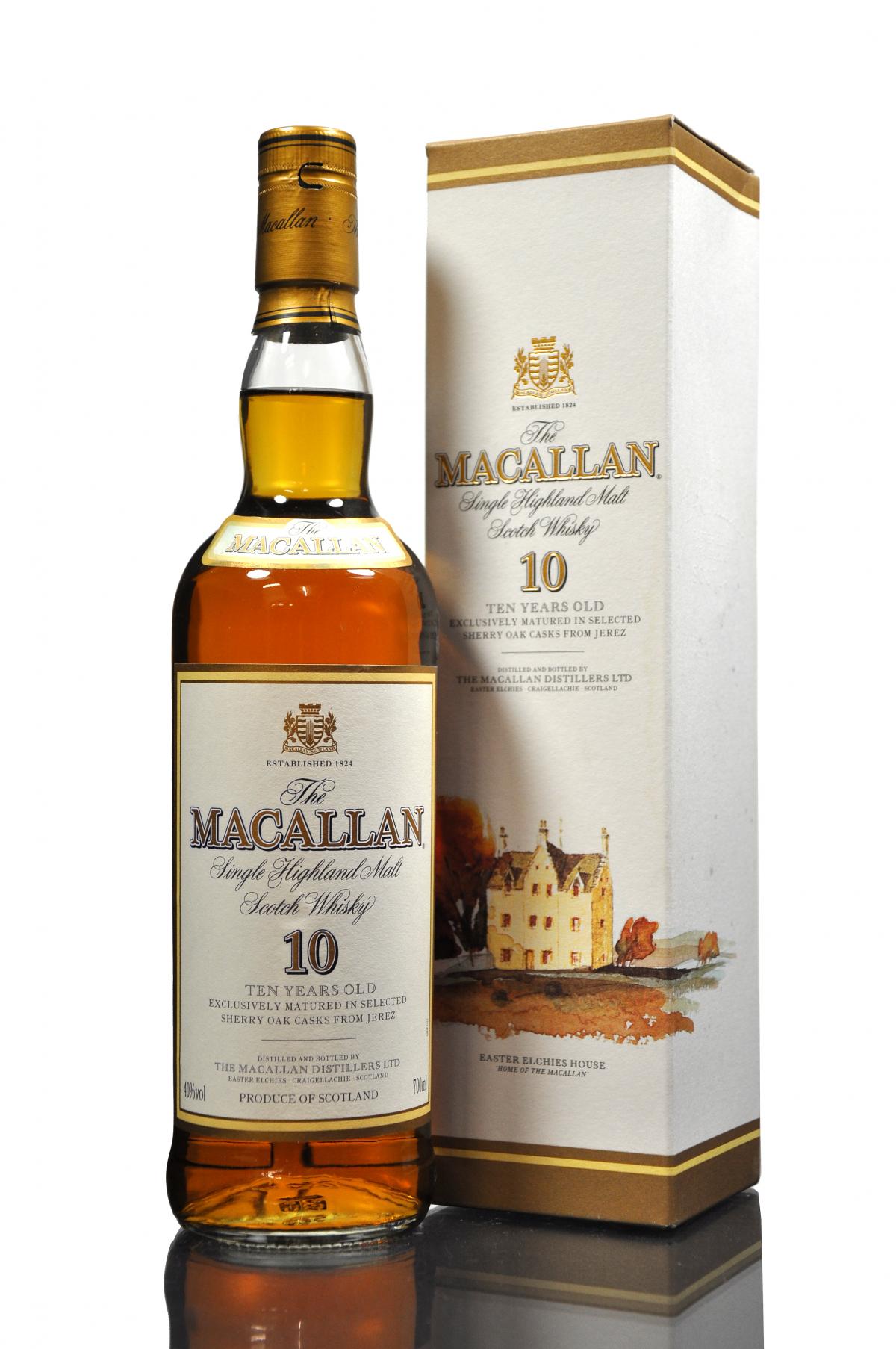 Macallan 10 Year Old - Sherry Casks - Early 2000s