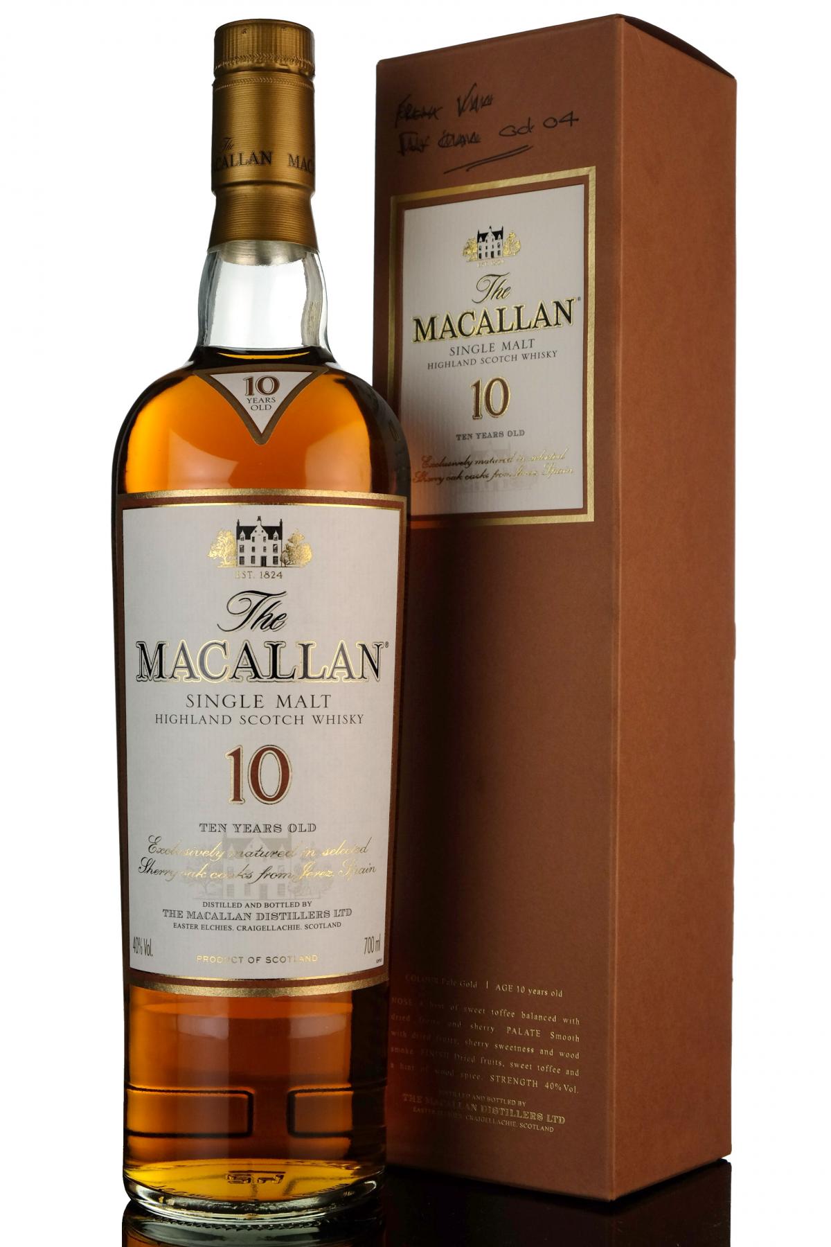 Macallan 10 Year Old