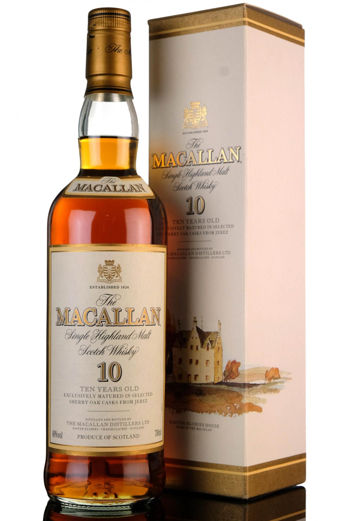 Macallan 10 Year Old - Sherry Casks - Early 2000s