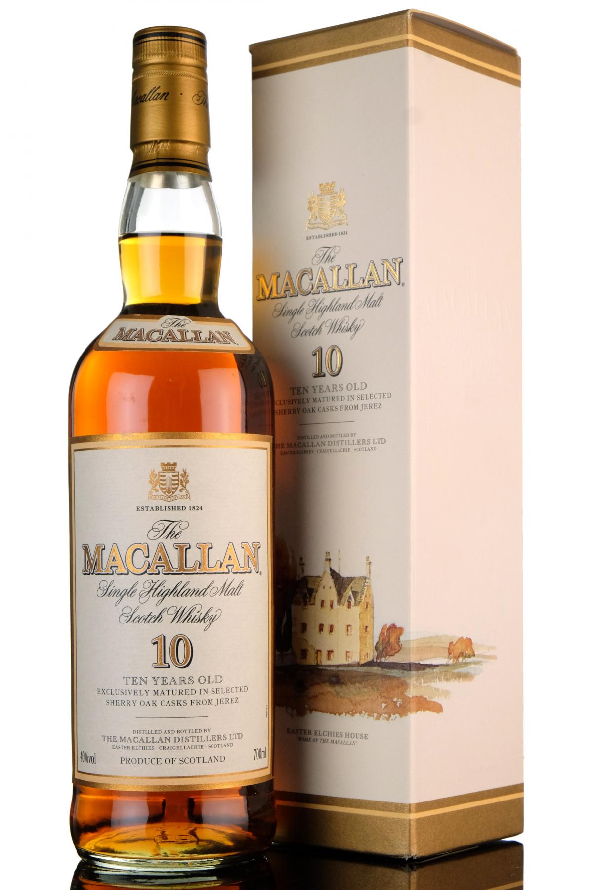 Macallan 10 Year Old - Sherry Casks - Early 2000s