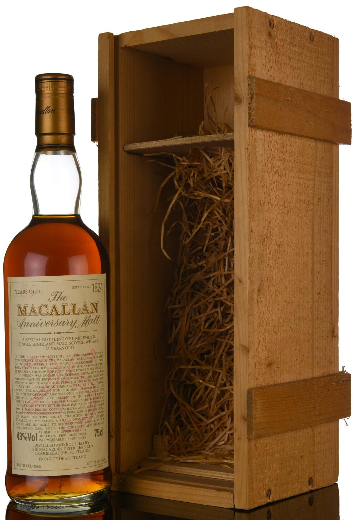 Macallan 1968-1993 - 25 Year Old - Anniversary Malt