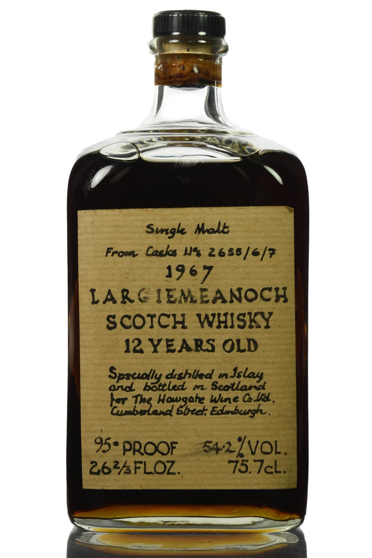 Bowmore Largiemeanoch 1967 - Cask 2655/6/7