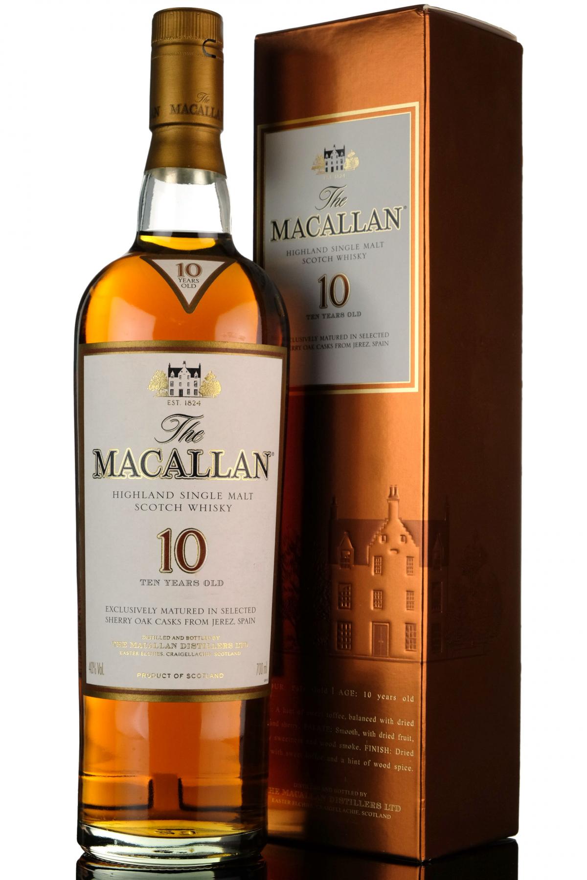 Macallan 10 Year Old - Sherry Casks - Mid 2000s