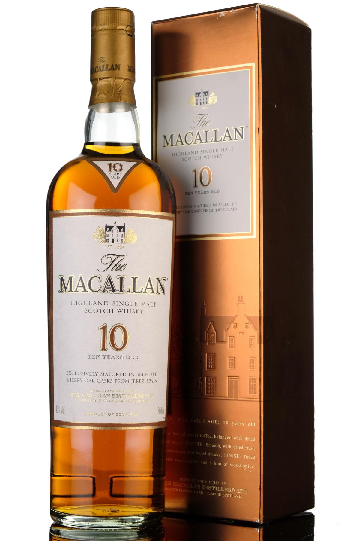 Macallan 10 Year Old - Sherry Casks - Mid 2000s