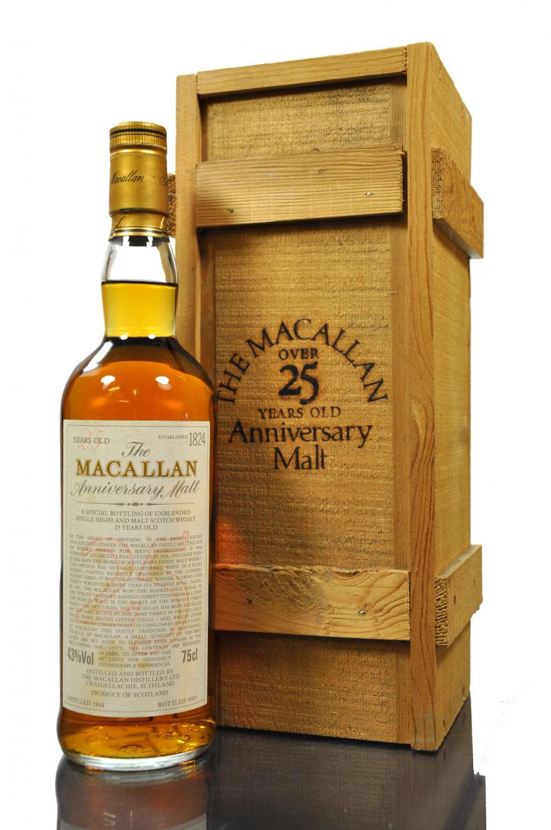 Macallan 1964-1989 - 25 Year Old - Anniversary Malt