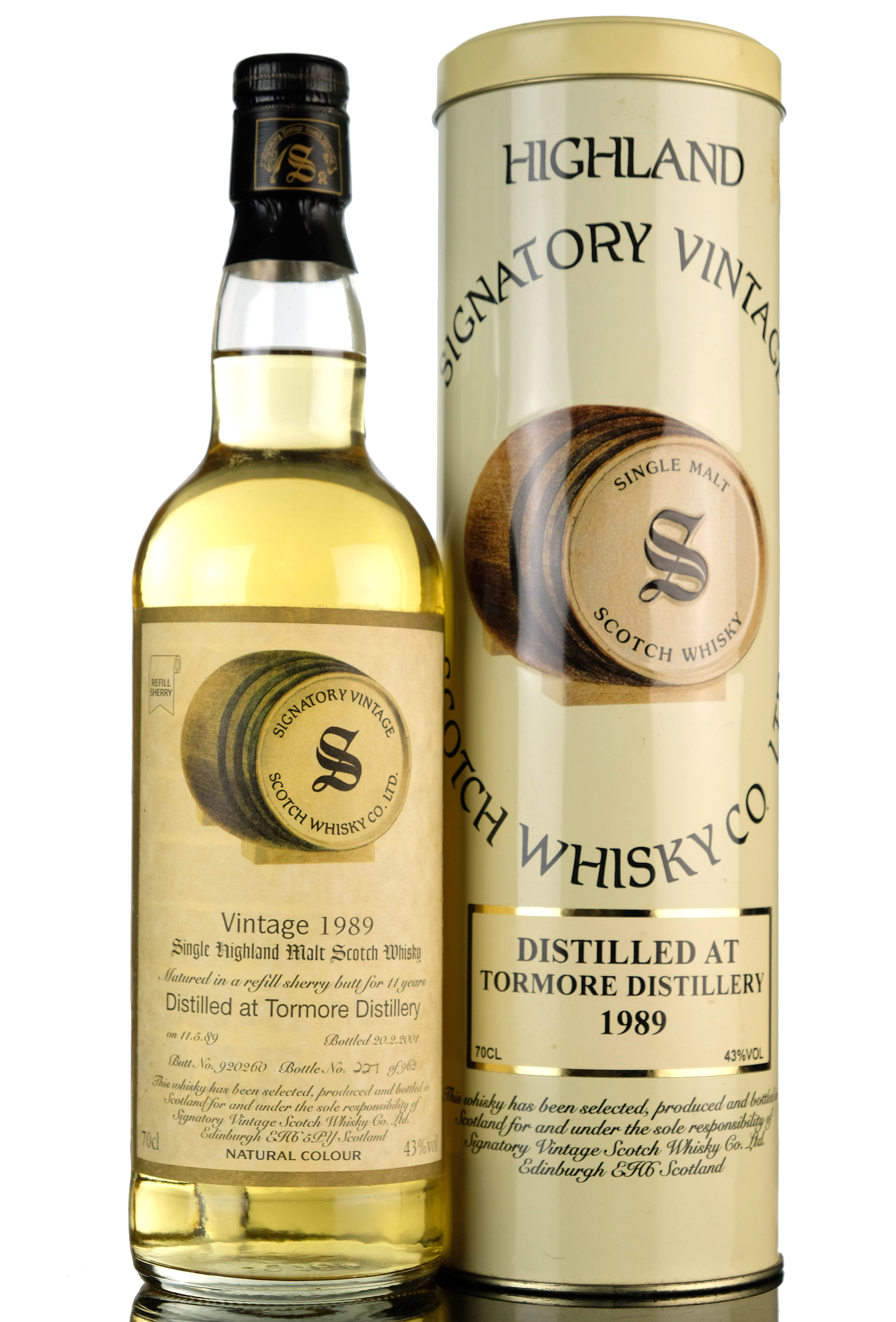 Tormore 1989 - 2001 11 Signatory Vintage