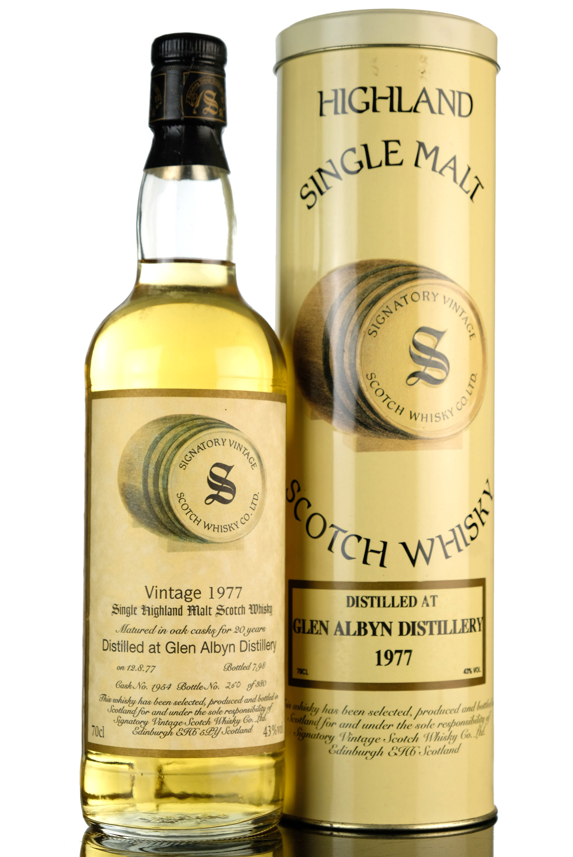 Glen Albyn 1977 - 1998 20 Signatory Vintage