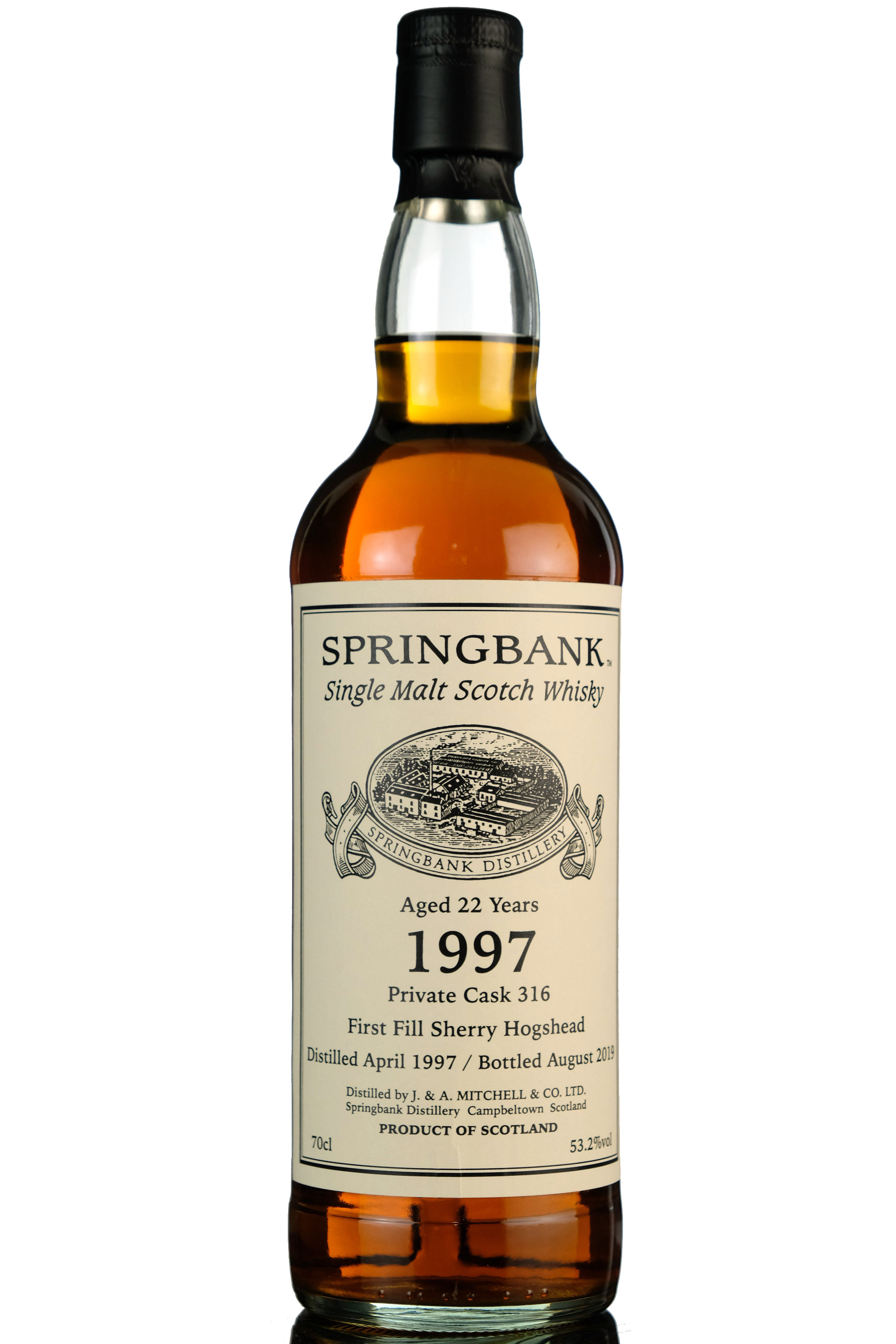Springbank 1997 - 2019 22 Custom Private Bottling Single Cask 316