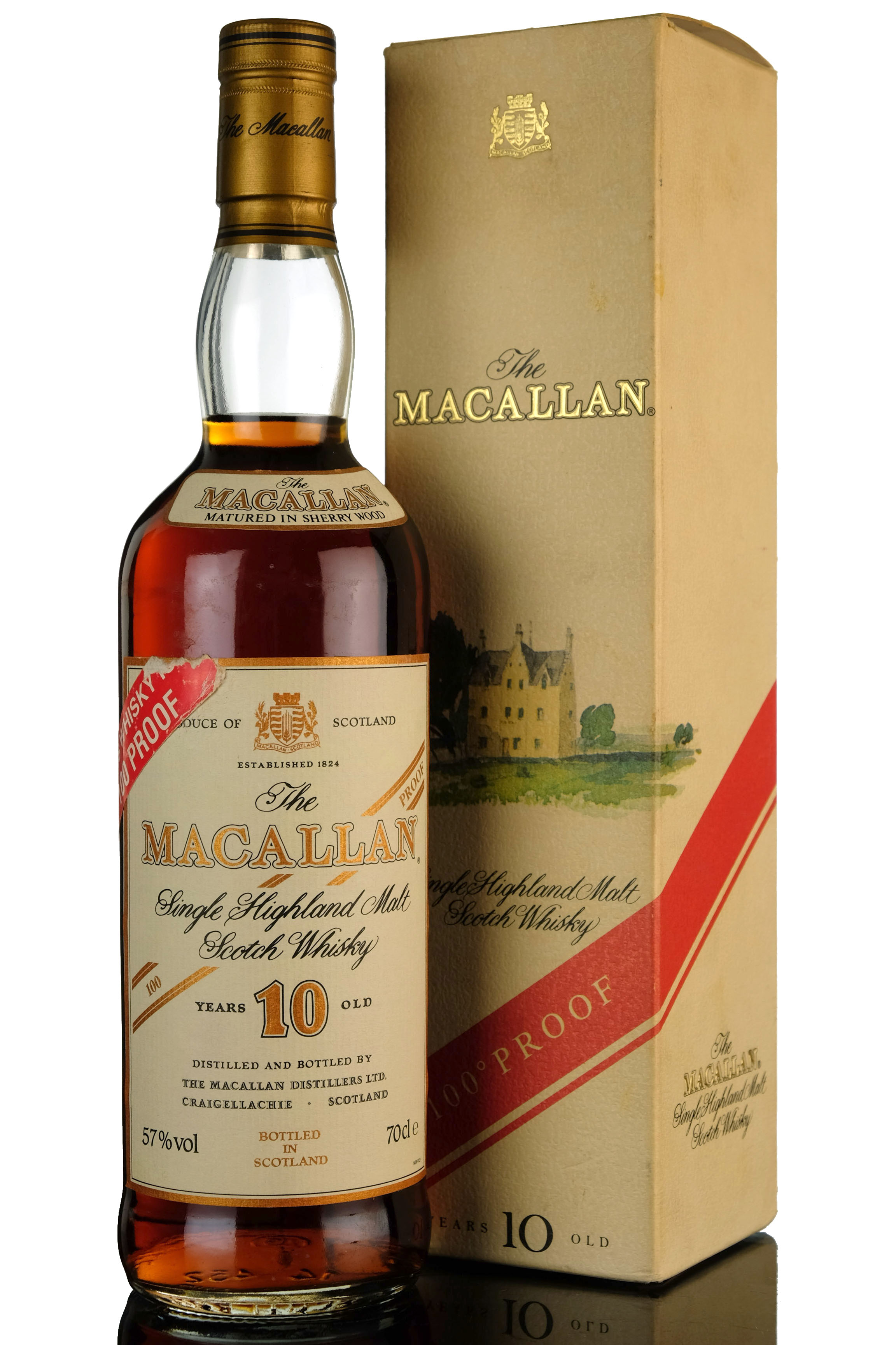Macallan 10 Year Old - 100 Proof - 1990s