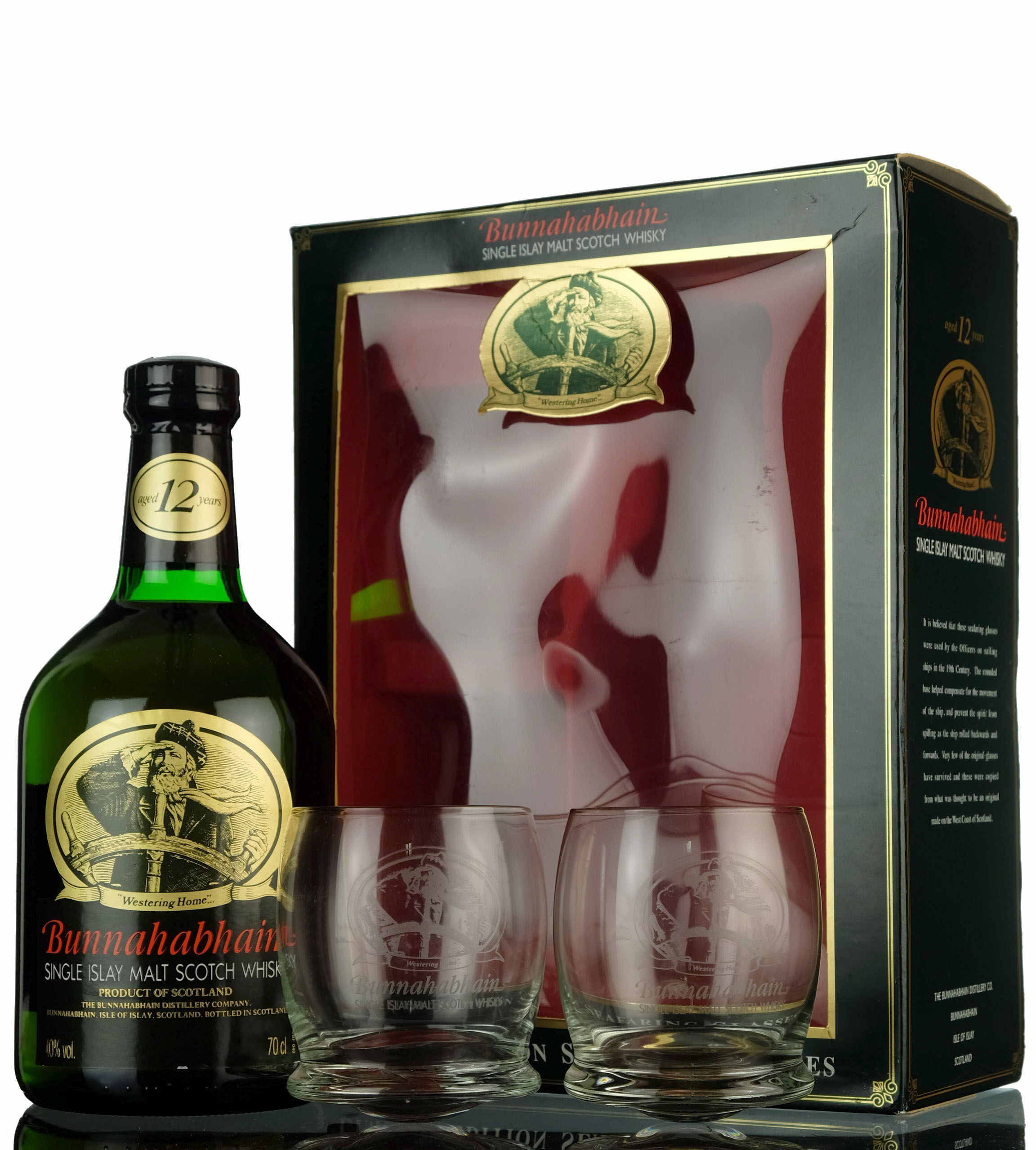 Bunnahabhain 12 Year Old - 1990s - Presentation Set