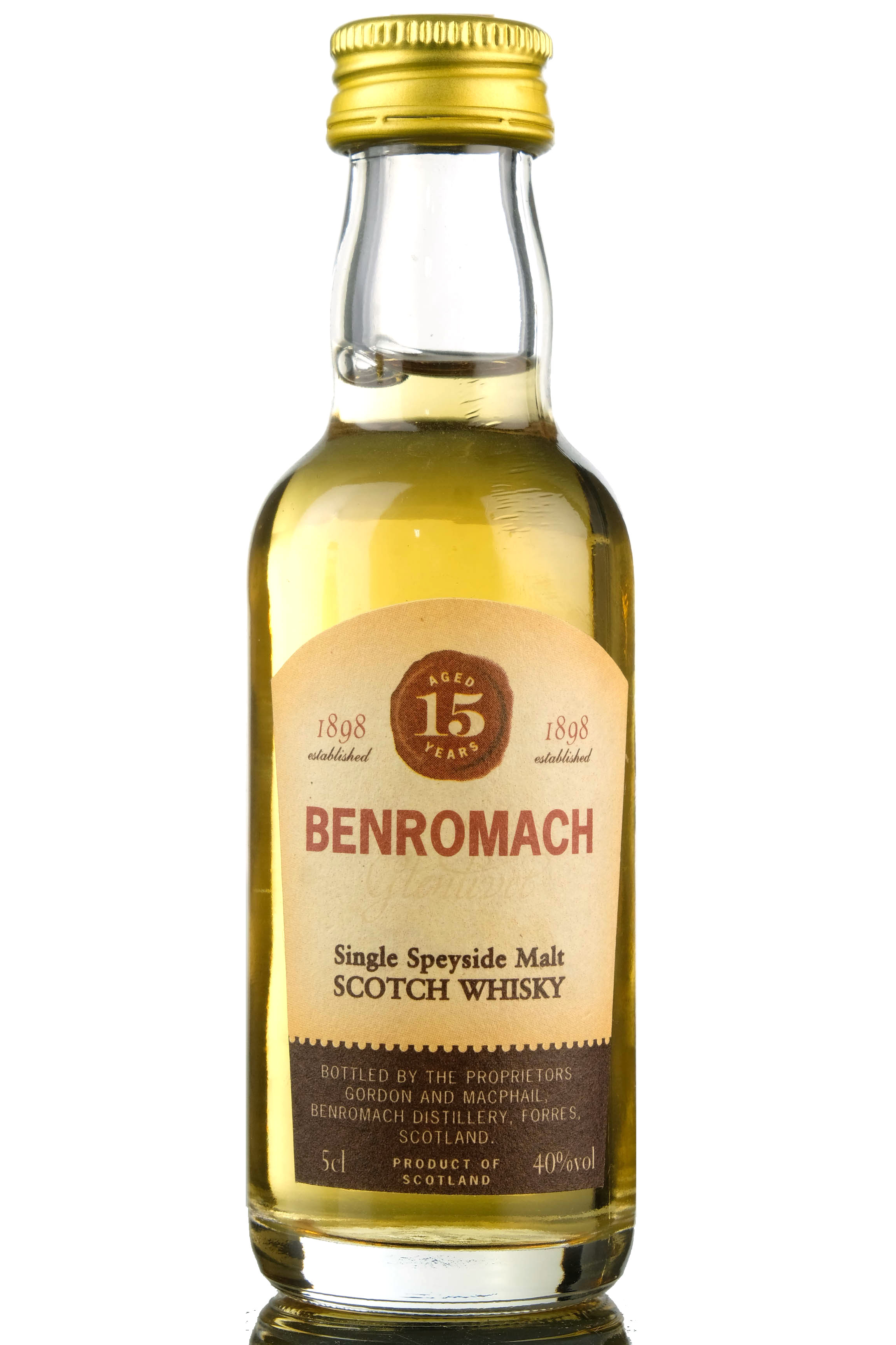 Benromach 15 Year Old - Gordon & MacPhail Miniature