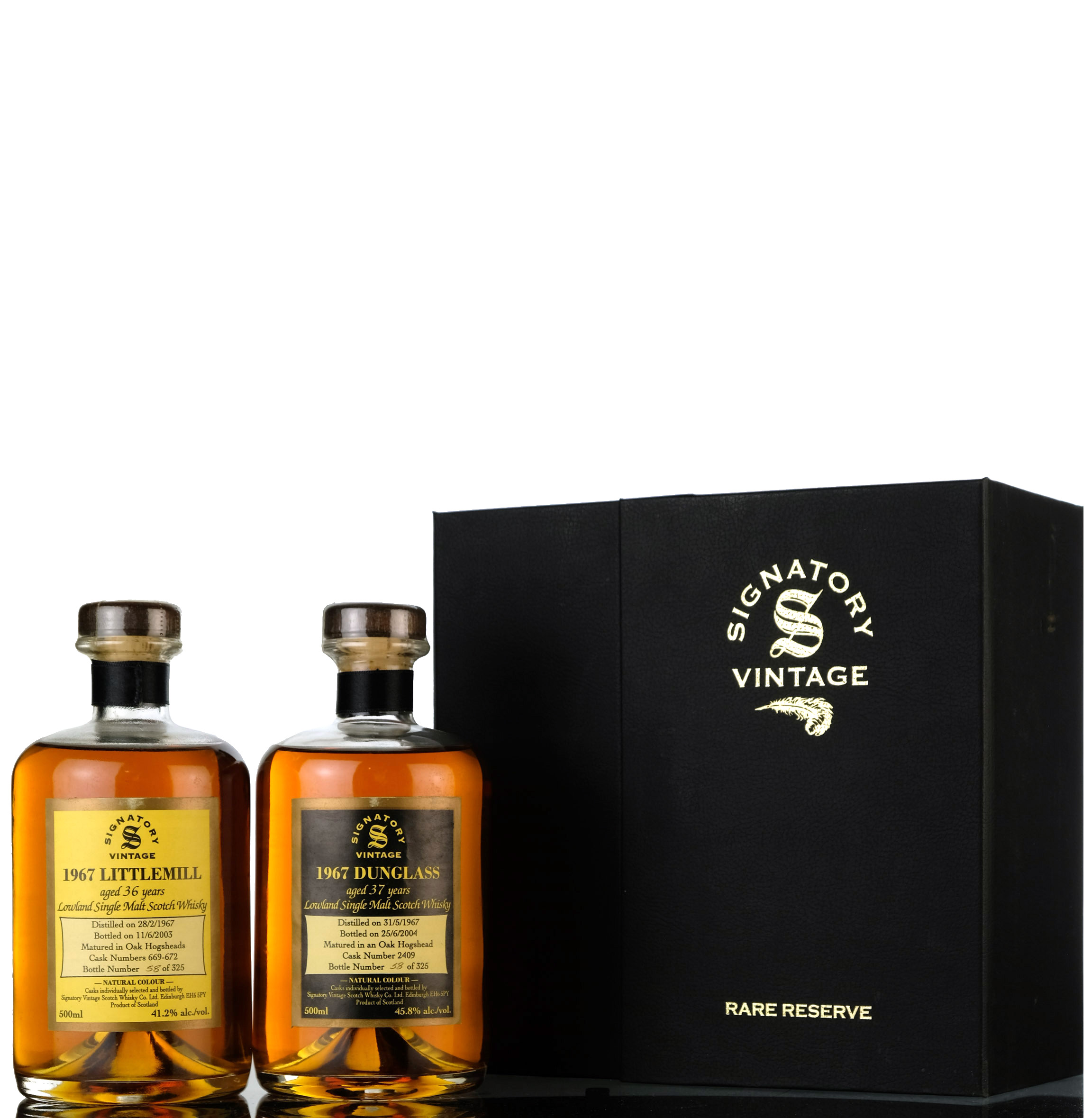 Littlemill 1967 & Dunglass 1967 - Signatory Vintage - Cask 699-672 & 2409