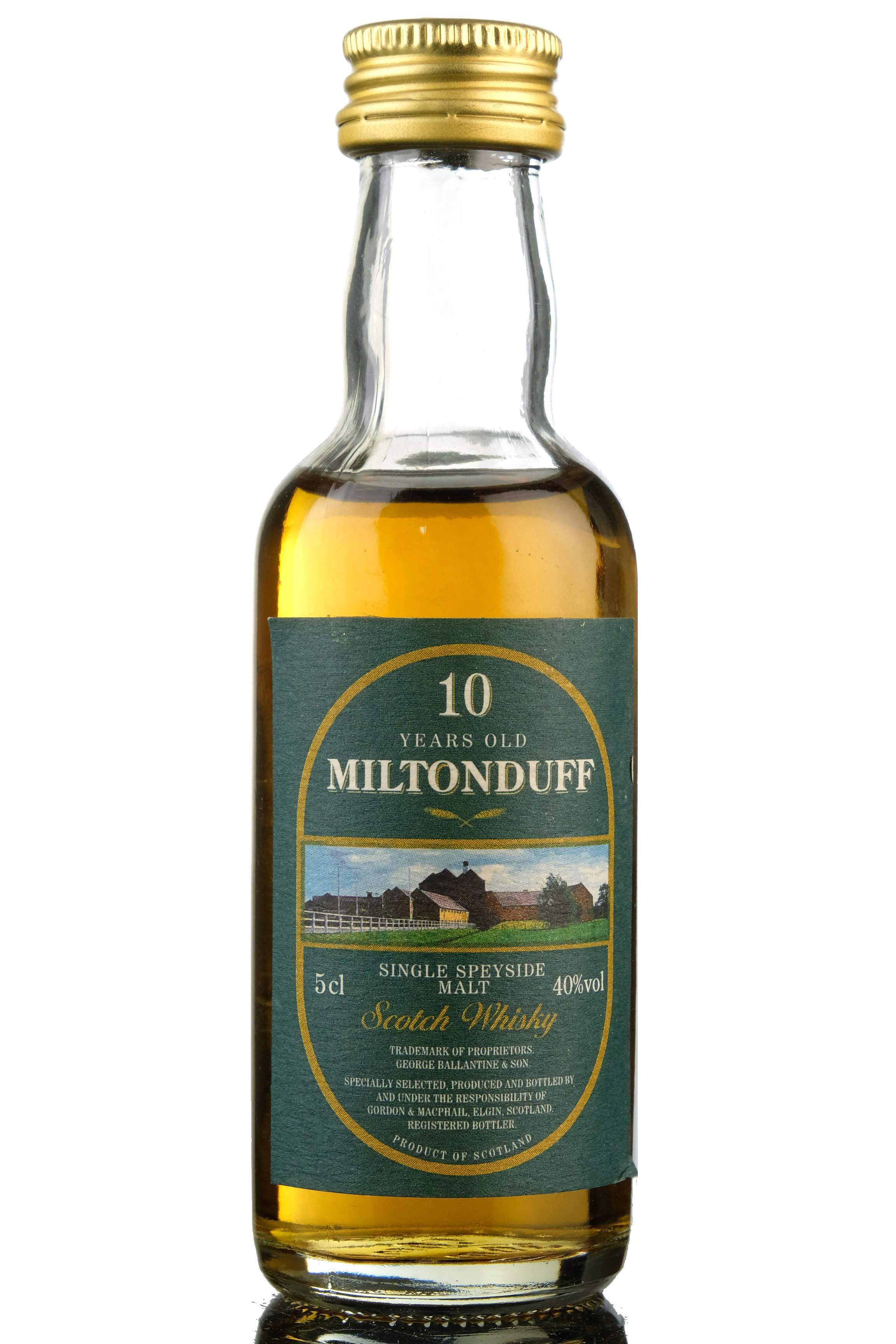 Miltonduff 10 Year Old - Gordon & MacPhail Miniature