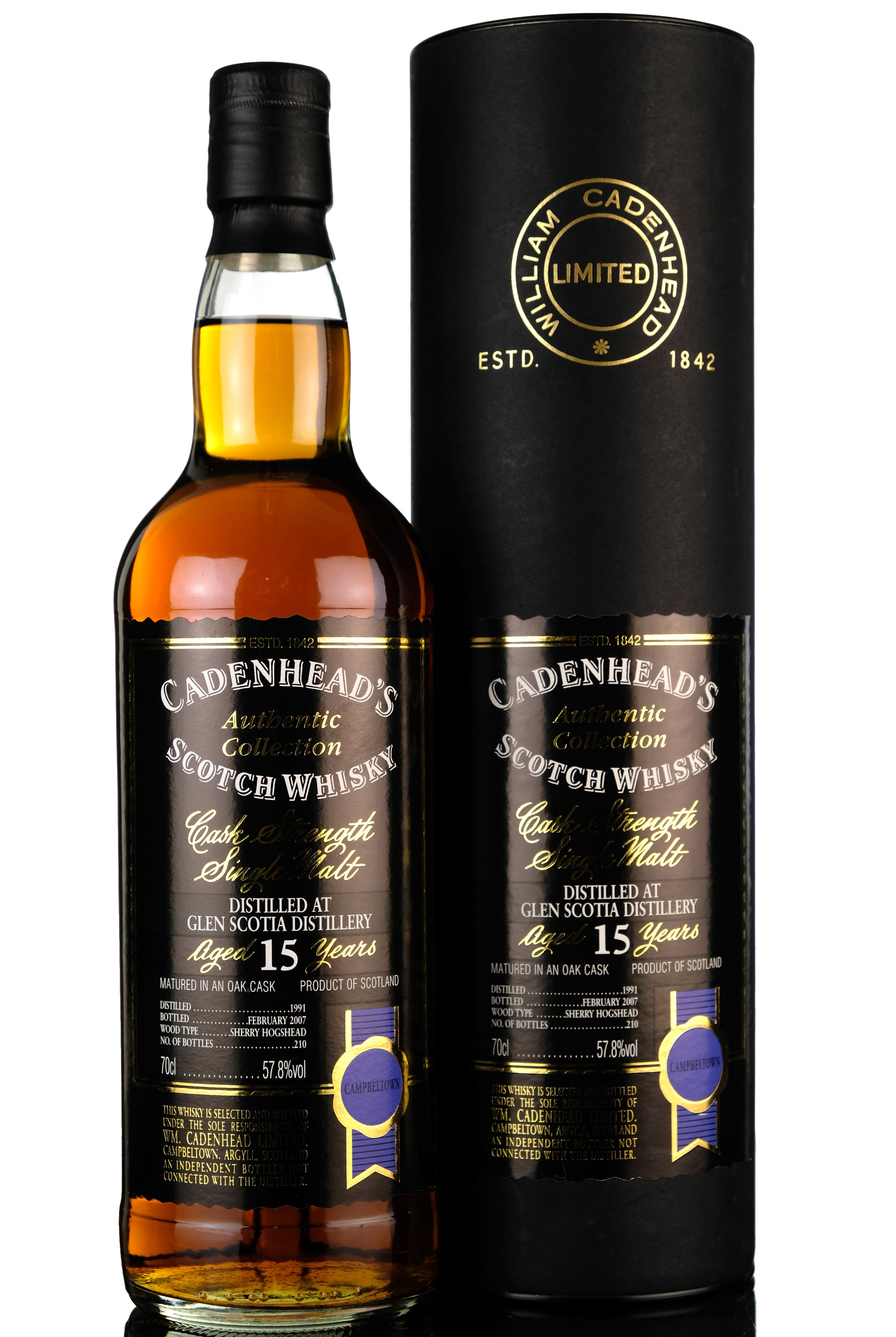 Glen Scotia 19912007 15 Year Old Cadenheads Authentic Collection
