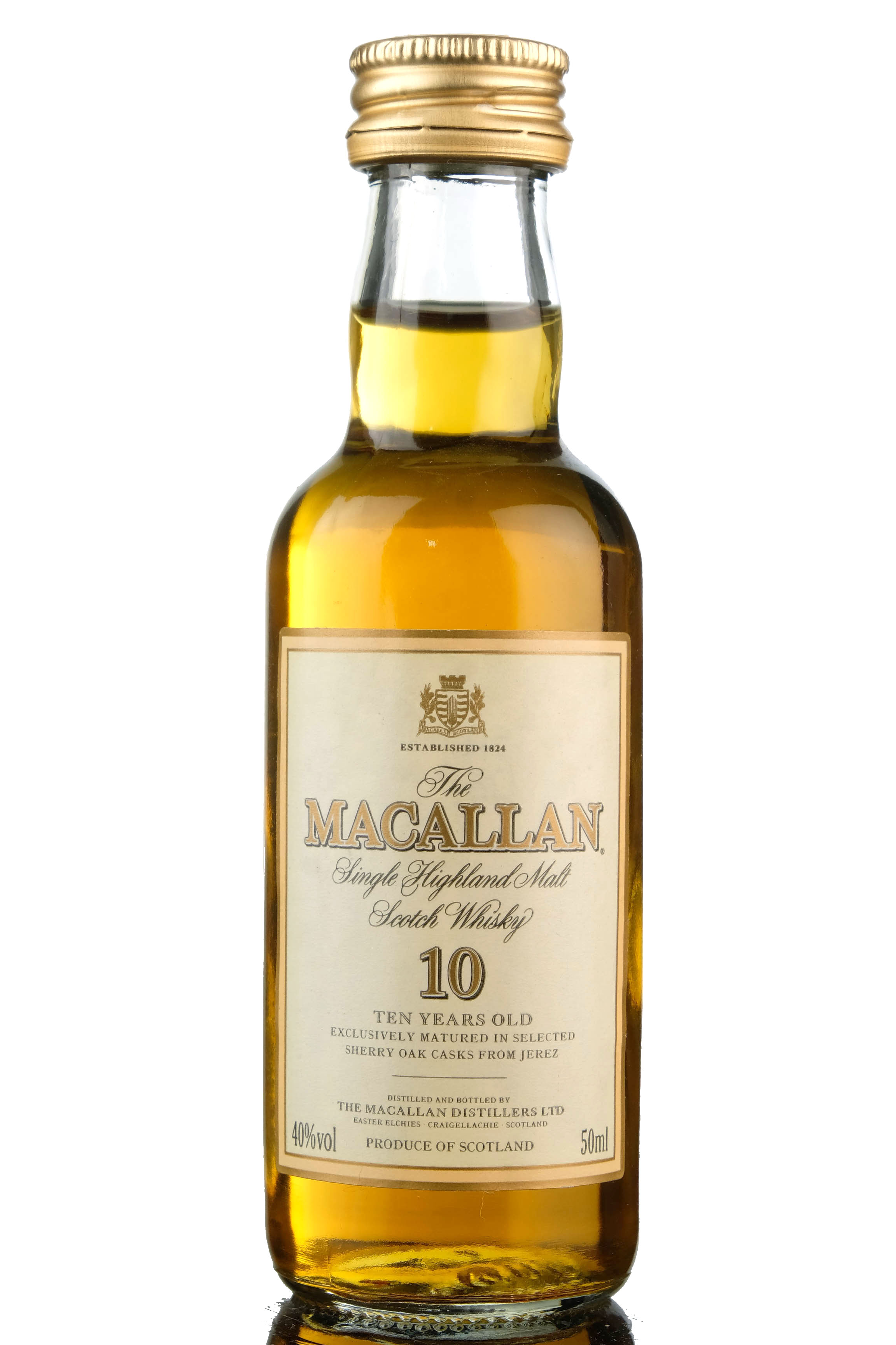 Macallan 10 Year Old Miniature