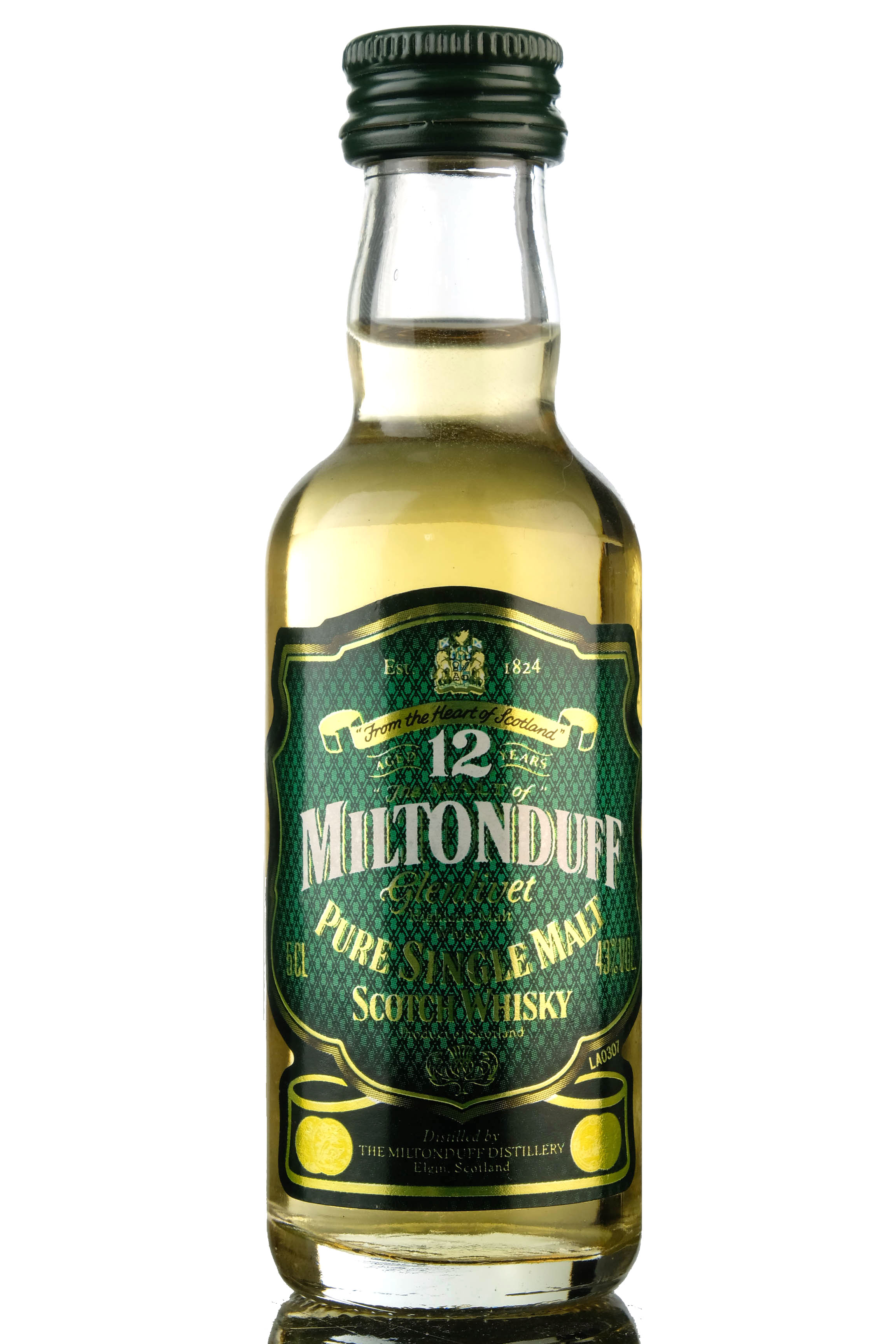 Miltonduff 12 Year Old Miniature