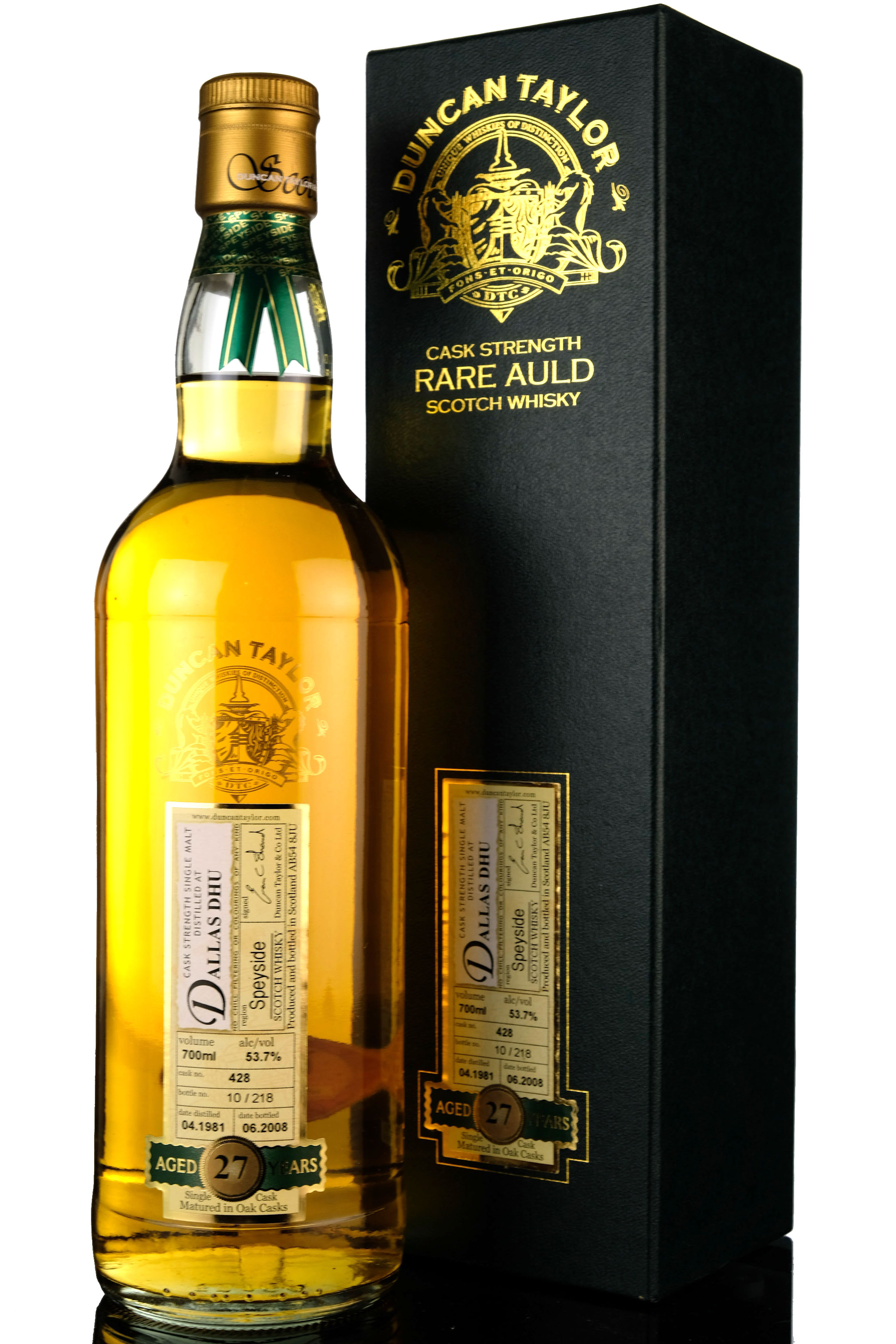 Dallas Dhu 1981 - 2008 27 Duncan Taylor Rare Auld