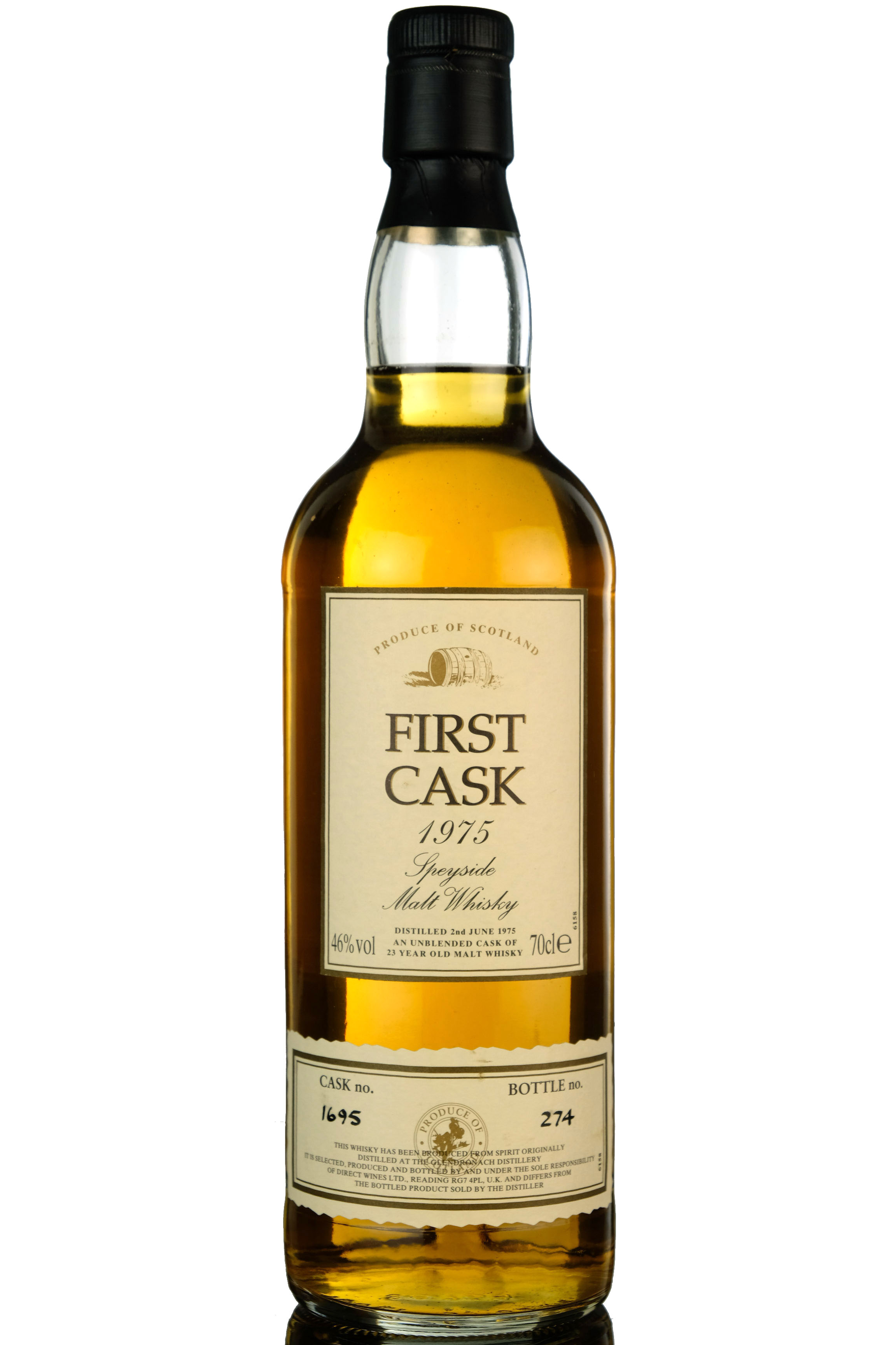Glendronach 1975  23 Year Old  First Cask 1695