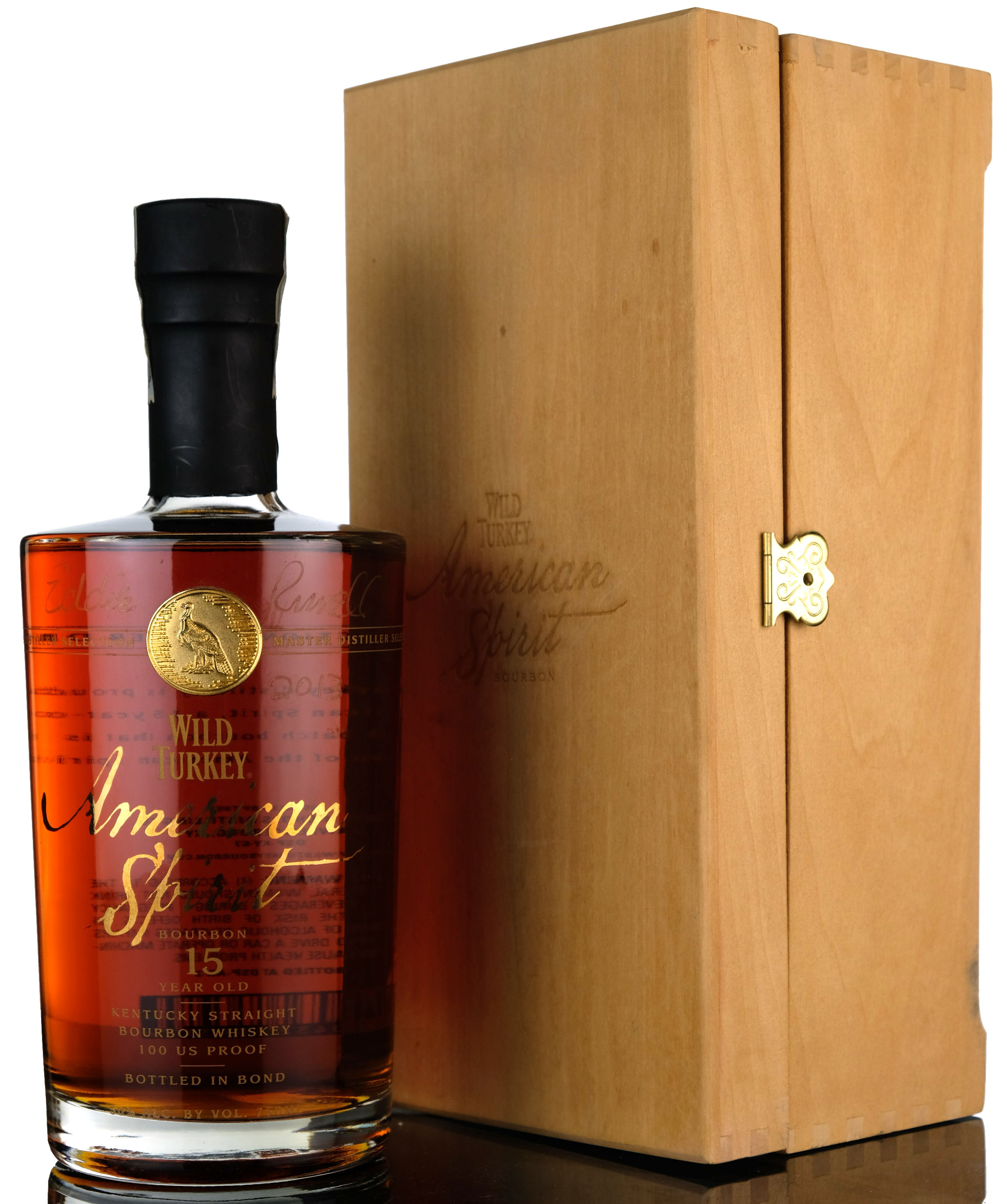 Wild Turkey 15 Year Old  American Spirit  Kentucky Straight Bourbon  100 Proof