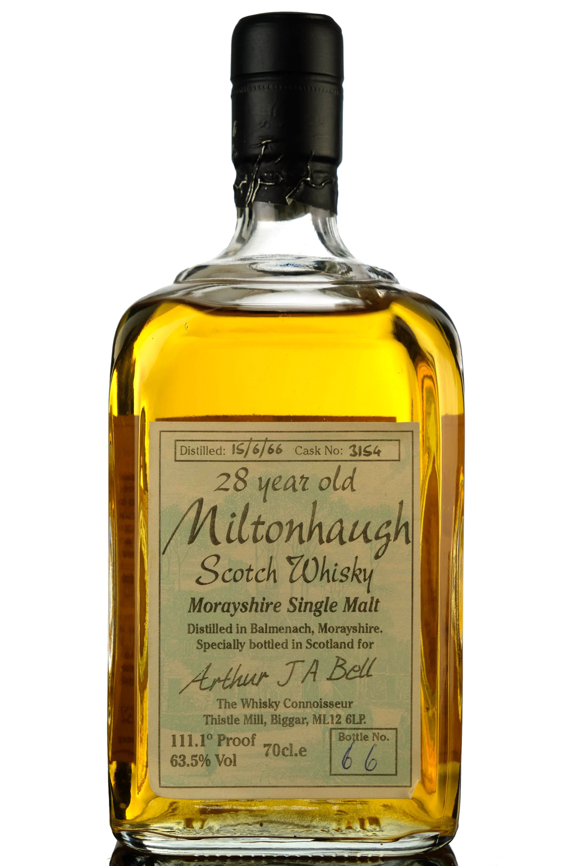 BALMENACH MILTONHAUGH 1966 - 28 YEAR OLD - THE WHISKY CONNOISSEUR -