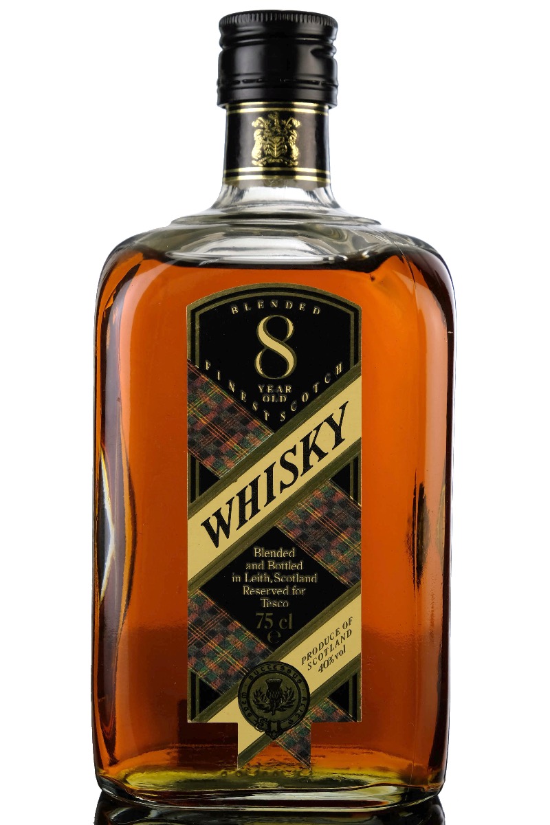 Tesco 8 Year Old Scotch Whisky - 1980s