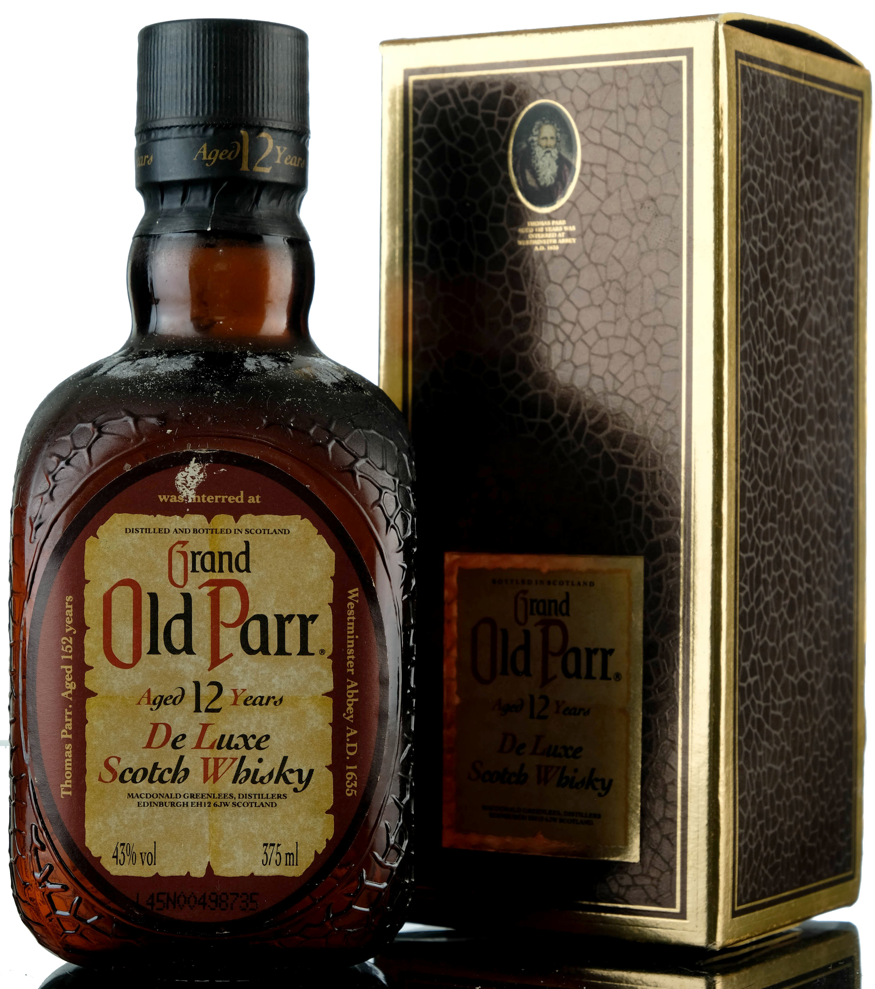 Grand Old Parr 12 Year Old  Half Botte