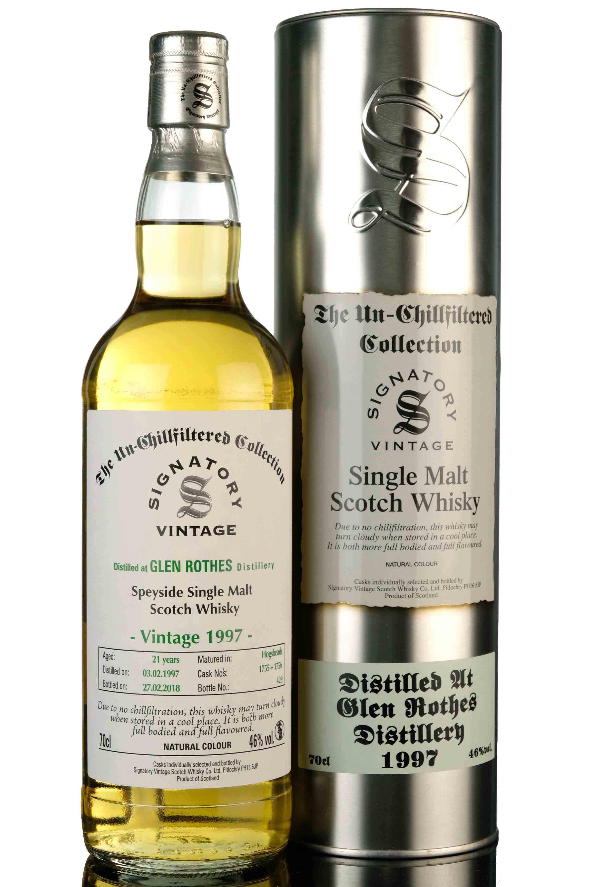 Glenrothes 1997 - 2018 21 Signatory Vintage