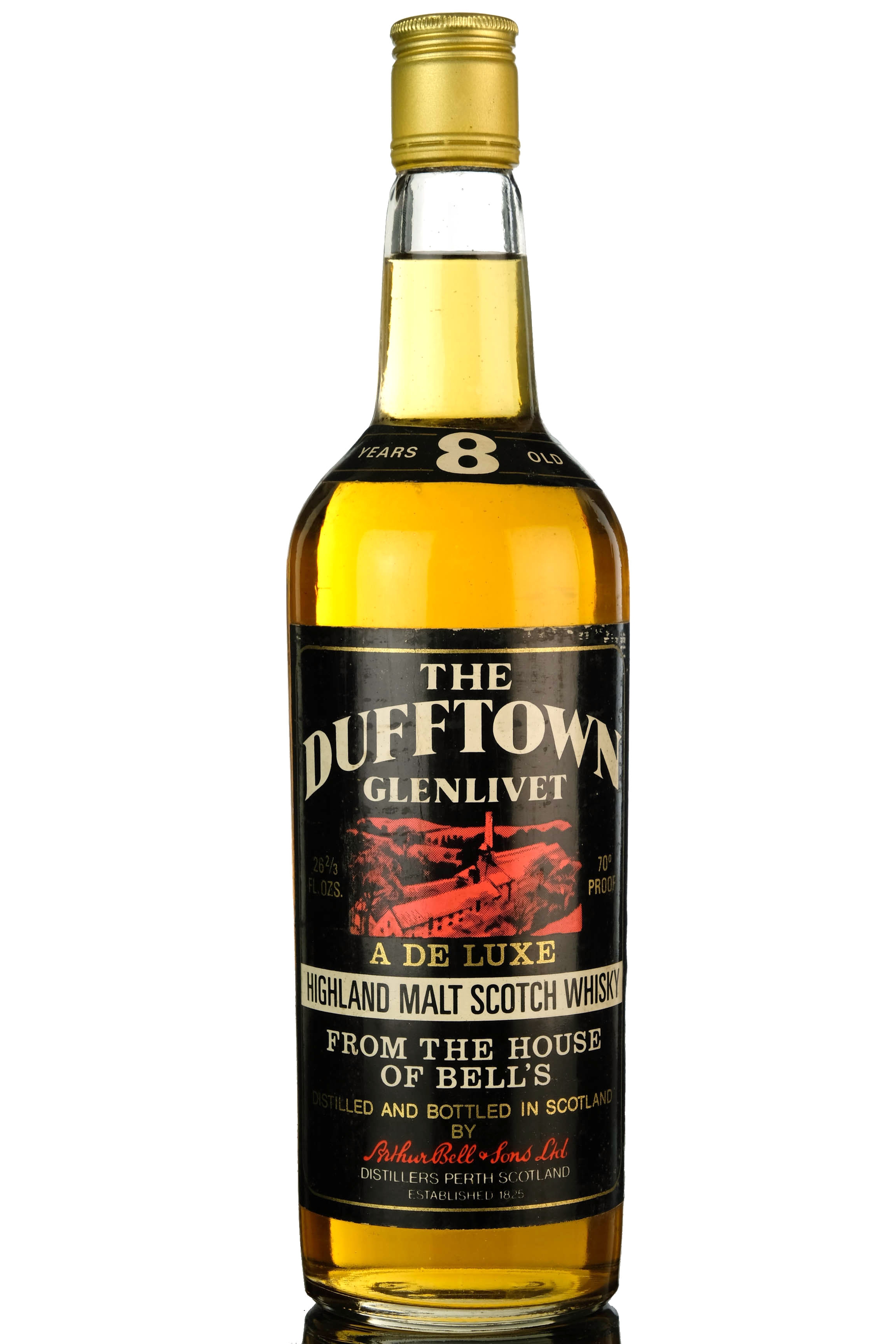 Dufftown-Glenlivet 8 Year Old - De Luxe - 1970s