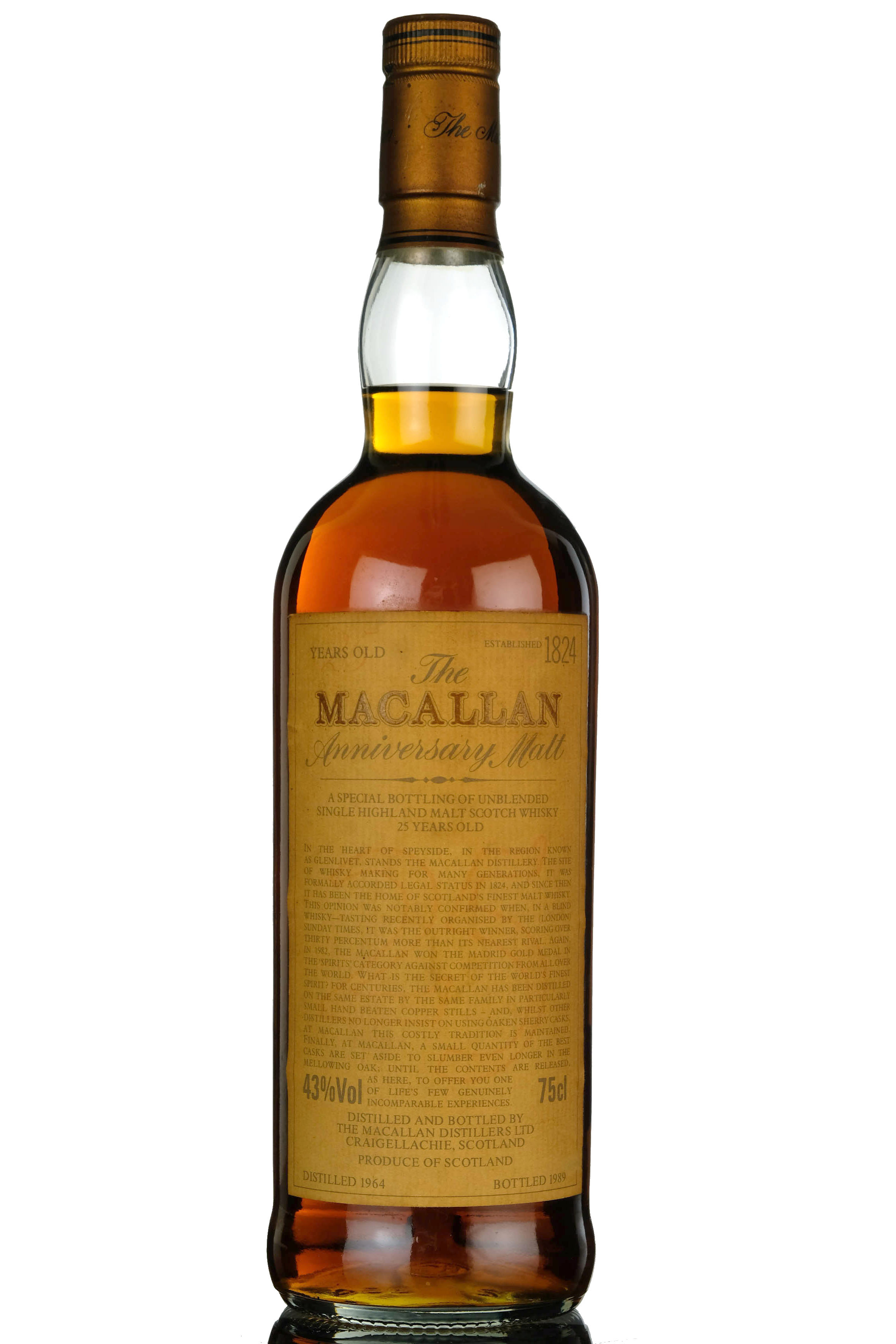 Macallan 1964-1989 - 25 Year Old - Anniversary Malt