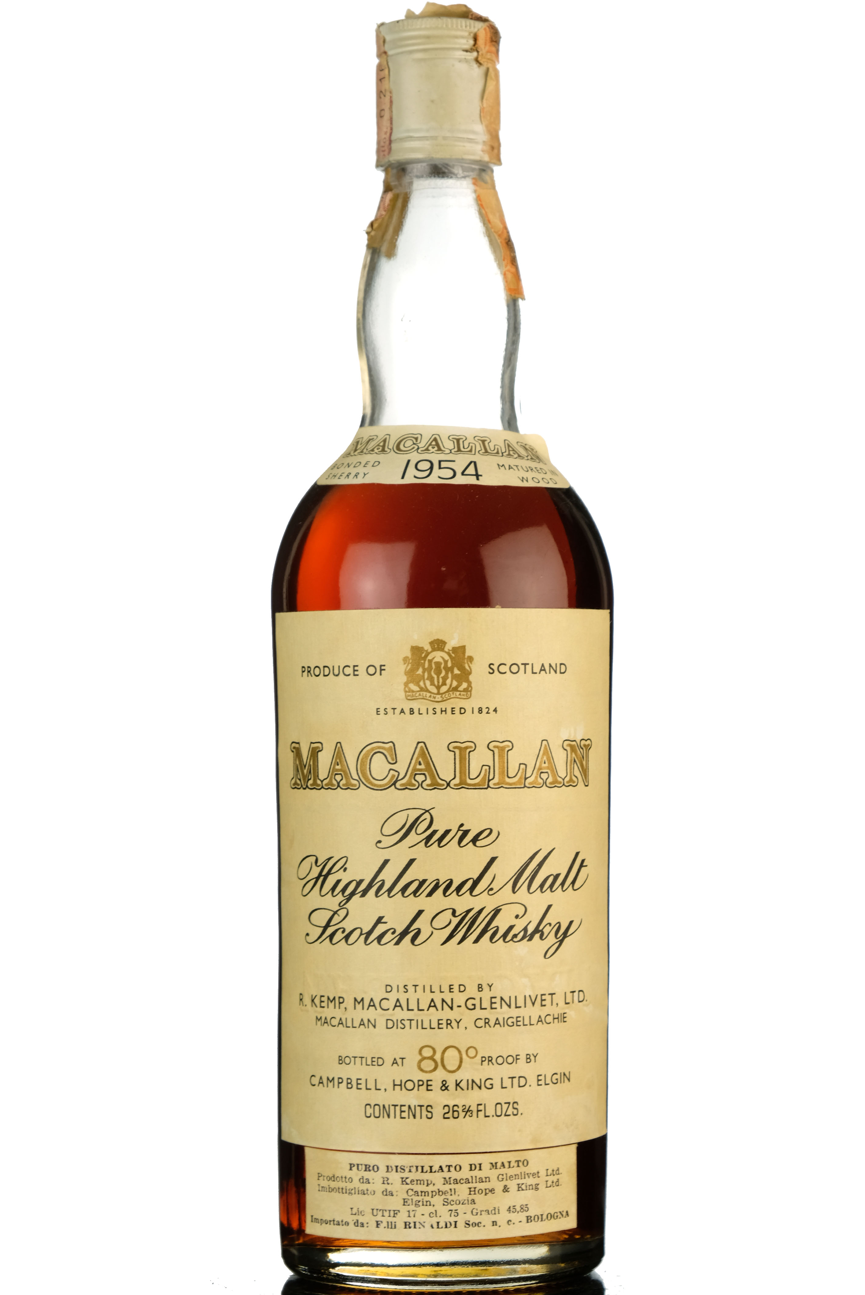 Macallan 1954 - Campbell Hope & King