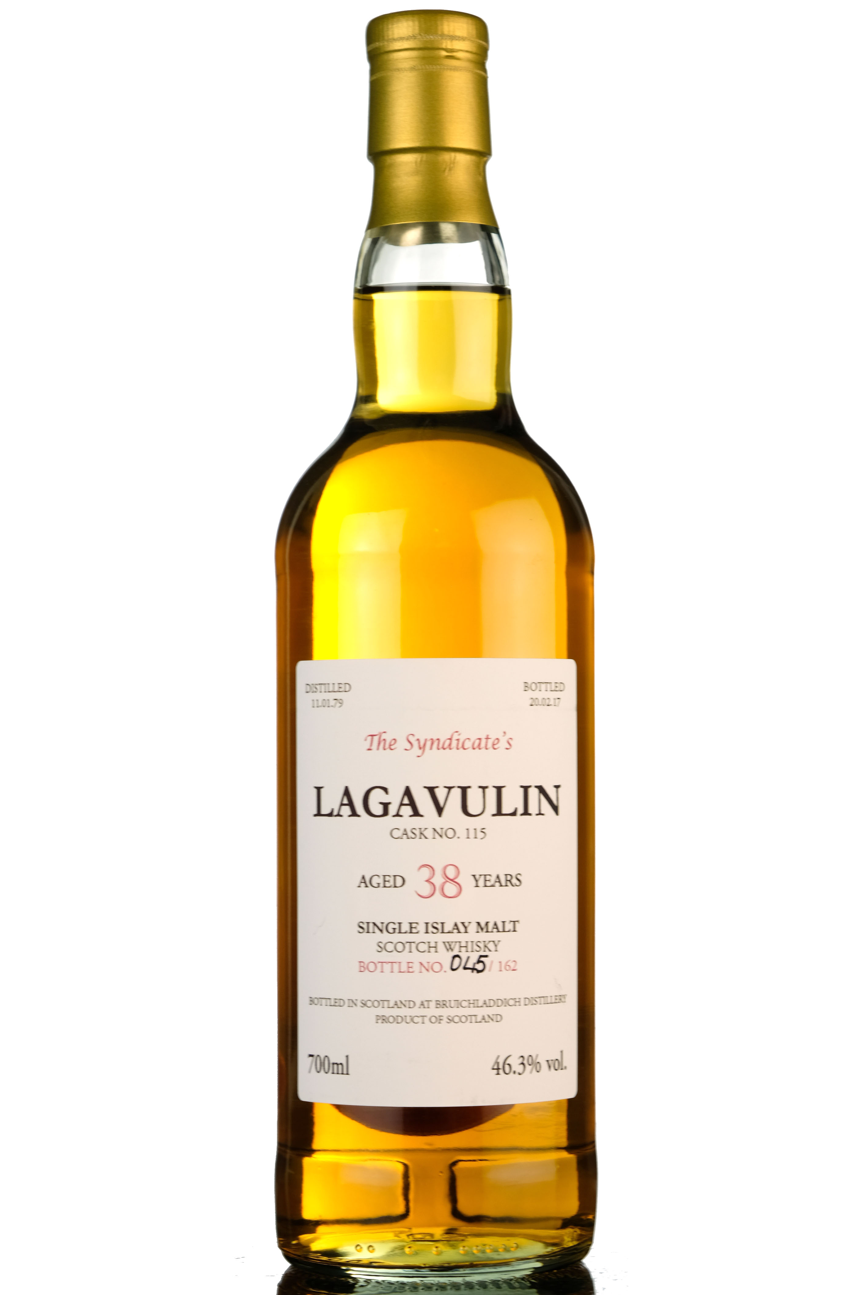 Lagavulin 1979-2017 - 38 Year Old - The Syndicates - Single Cask 115